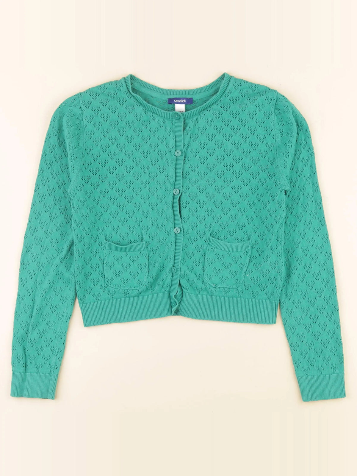 Okaidi - gilet vert - 10 ans