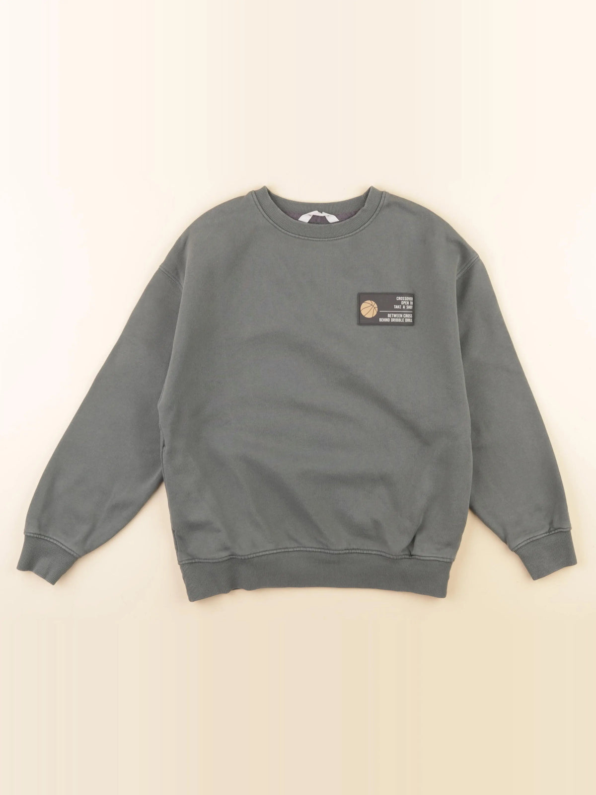 Mango - sweat imprimé au dos vert - 9/10 ans