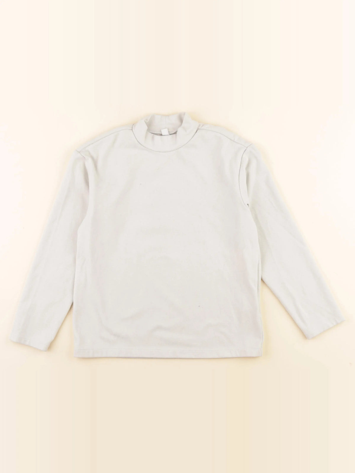 Uniqlo - sous-pull beige - 7/8 ans