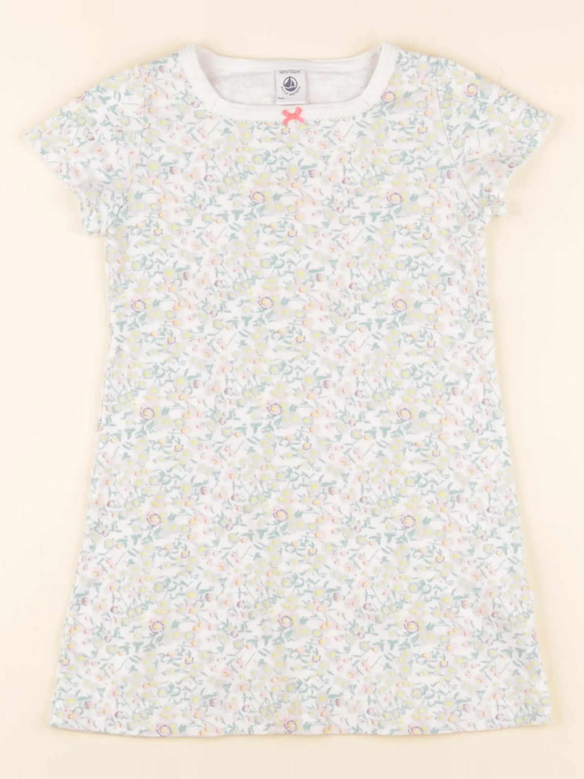 Petit Bateau - chemise de nuit coton multicolore - 4 ans