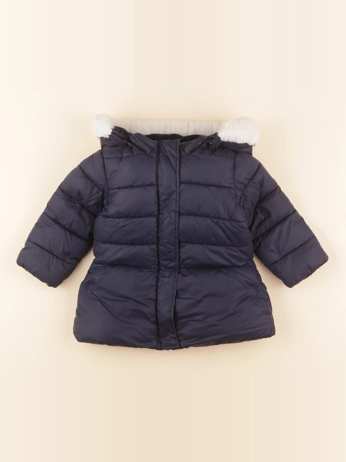 Petit Bateau - doudoune bleu - 3 ans