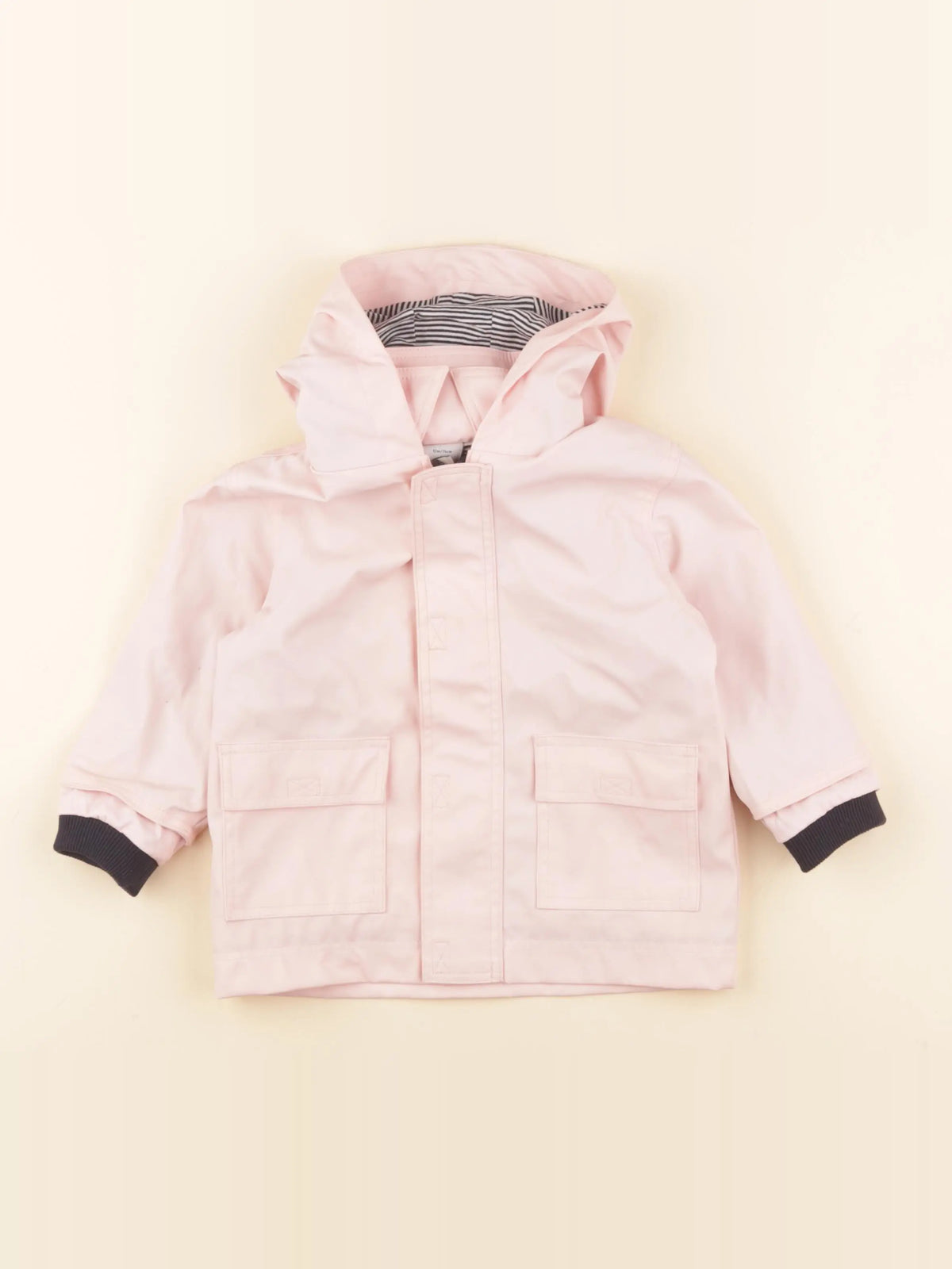 Petit Bateau - imperméable rose - 12 mois