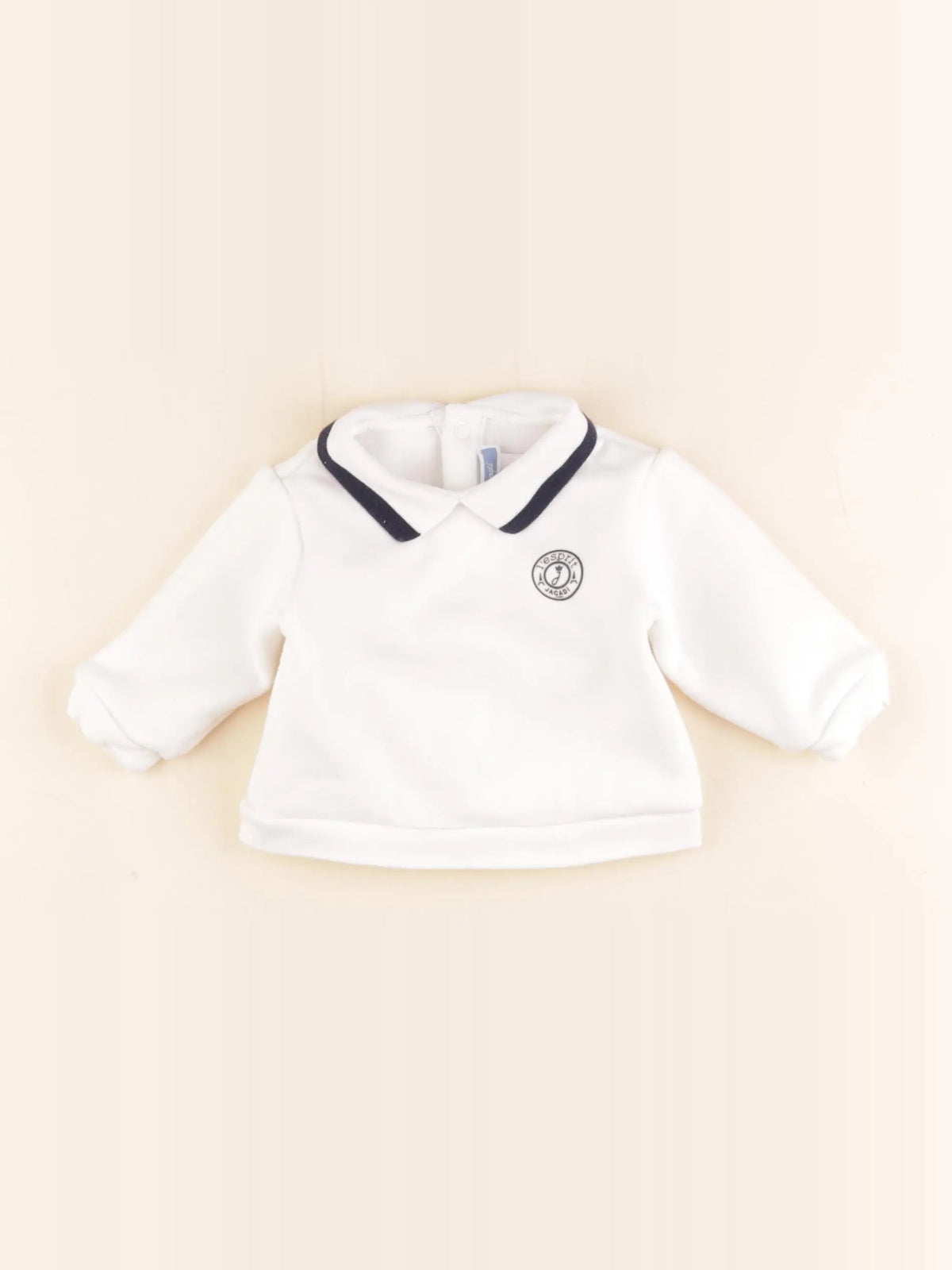 Jacadi - sweat blanc - 3 mois