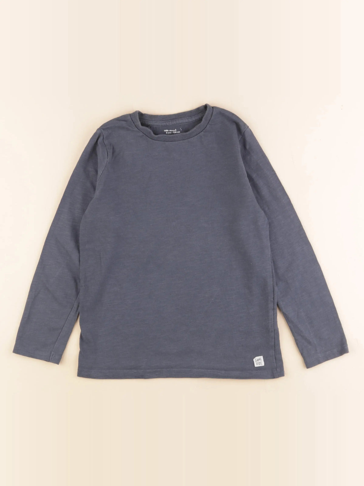 Vertbaudet - tee-shirt bleu - 8 ans