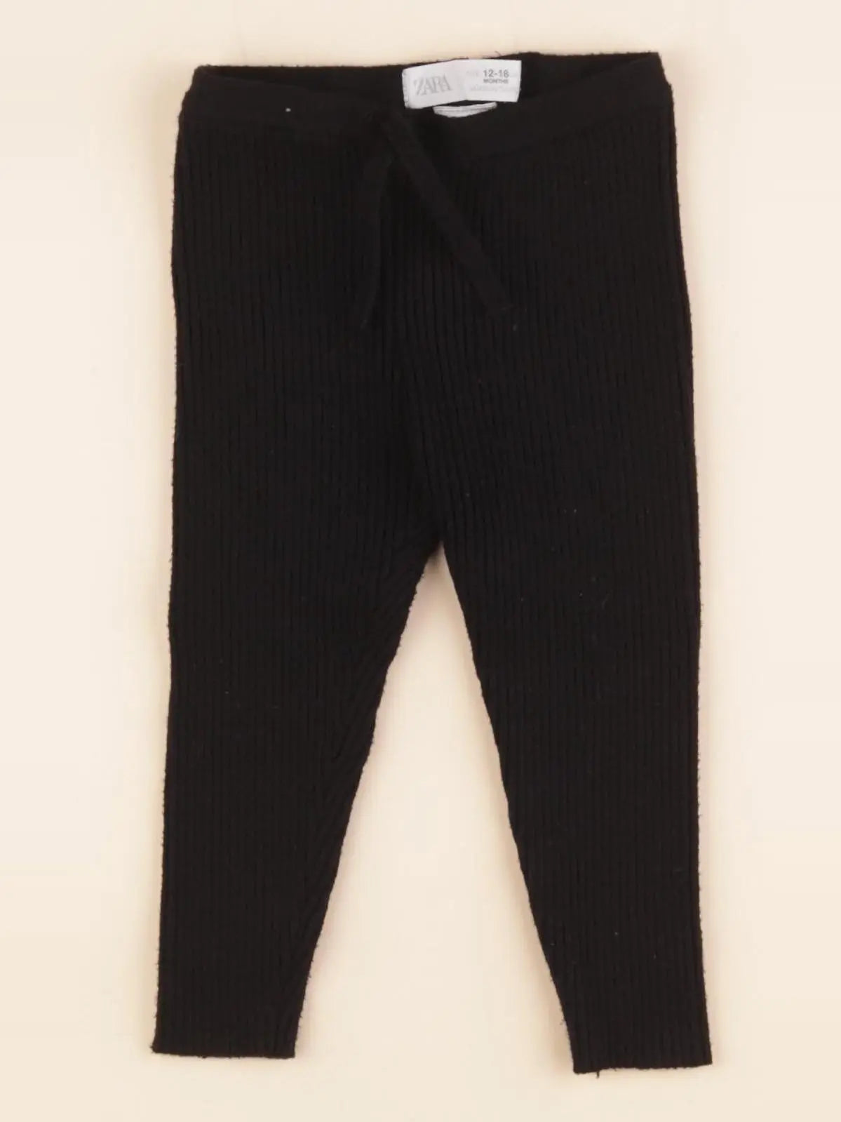 Zara - legging noir - 12/18 mois