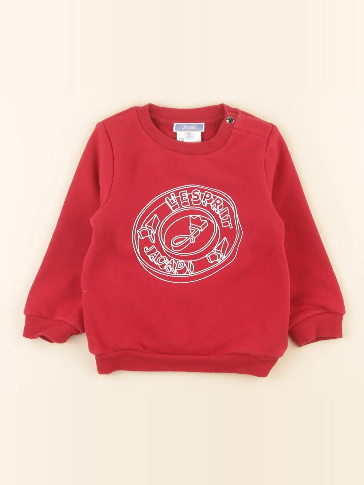 Jacadi - sweat rouge - 18 mois