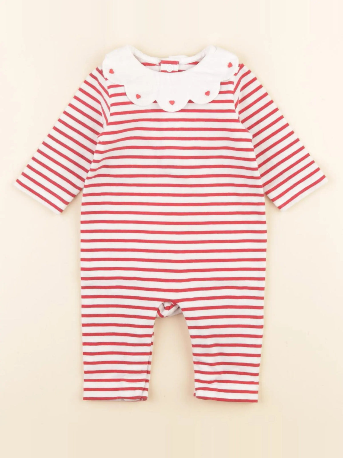 Jacadi - pyjama coton rouge - 3 mois