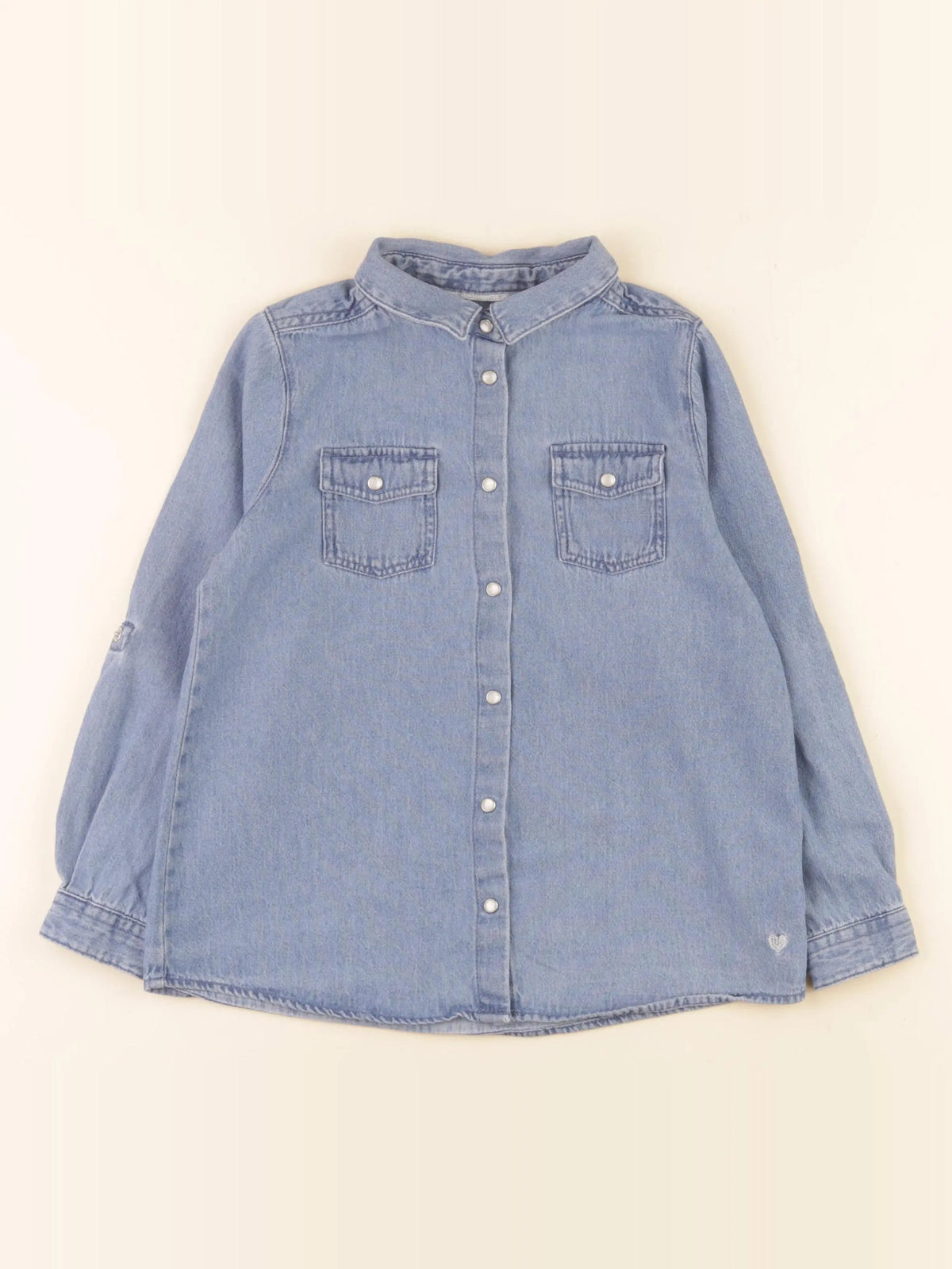 Vertbaudet - chemise bleu - 8 ans