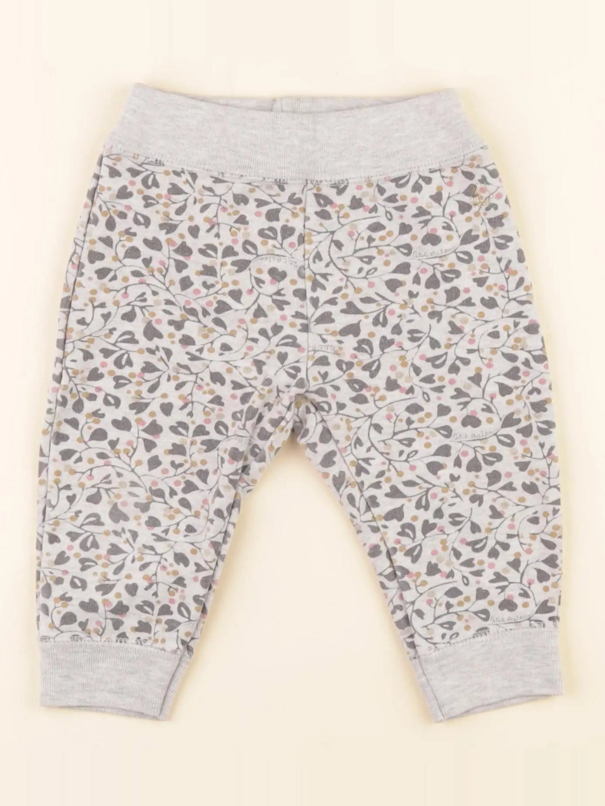 Petit Bateau - jogging gris - 12 mois