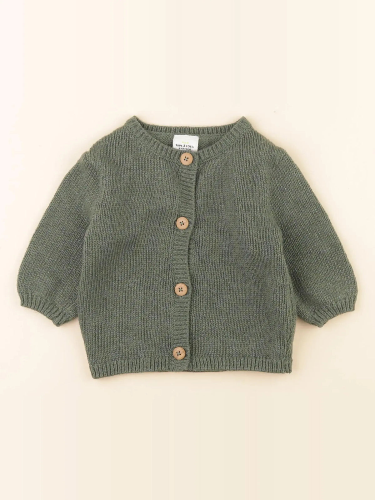 Tape à l'oeil - gilet vert - 9 mois