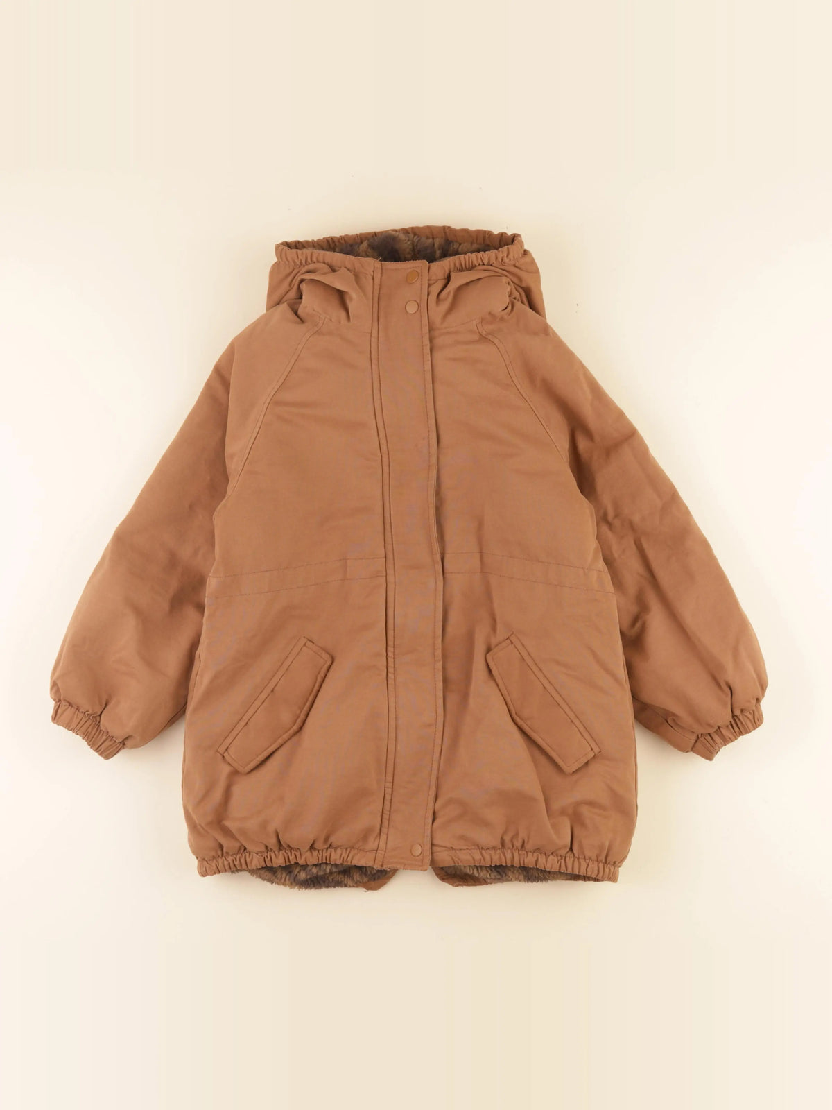 Vertbaudet - parka marron - 8 ans