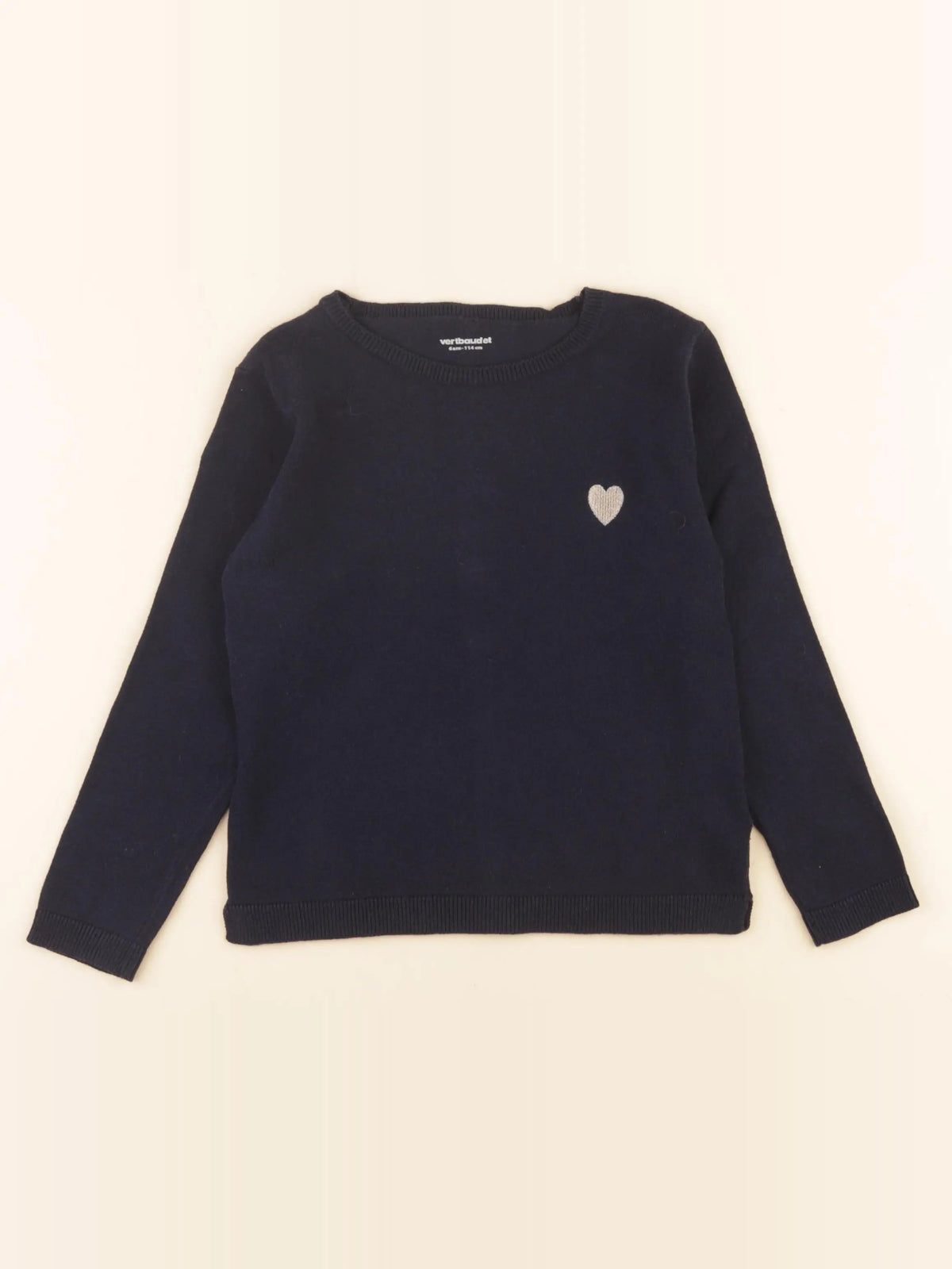 Vertbaudet - pull bleu - 6 ans