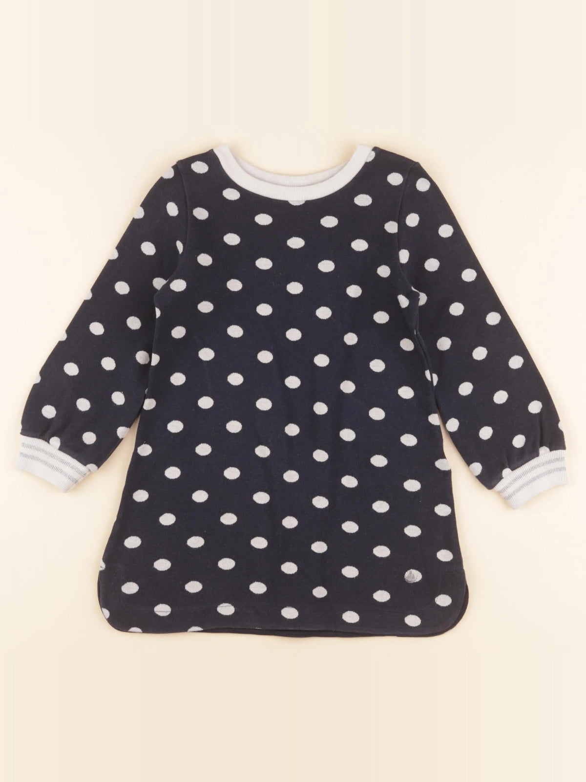 Petit Bateau - robe bleu, blanc - 4 ans
