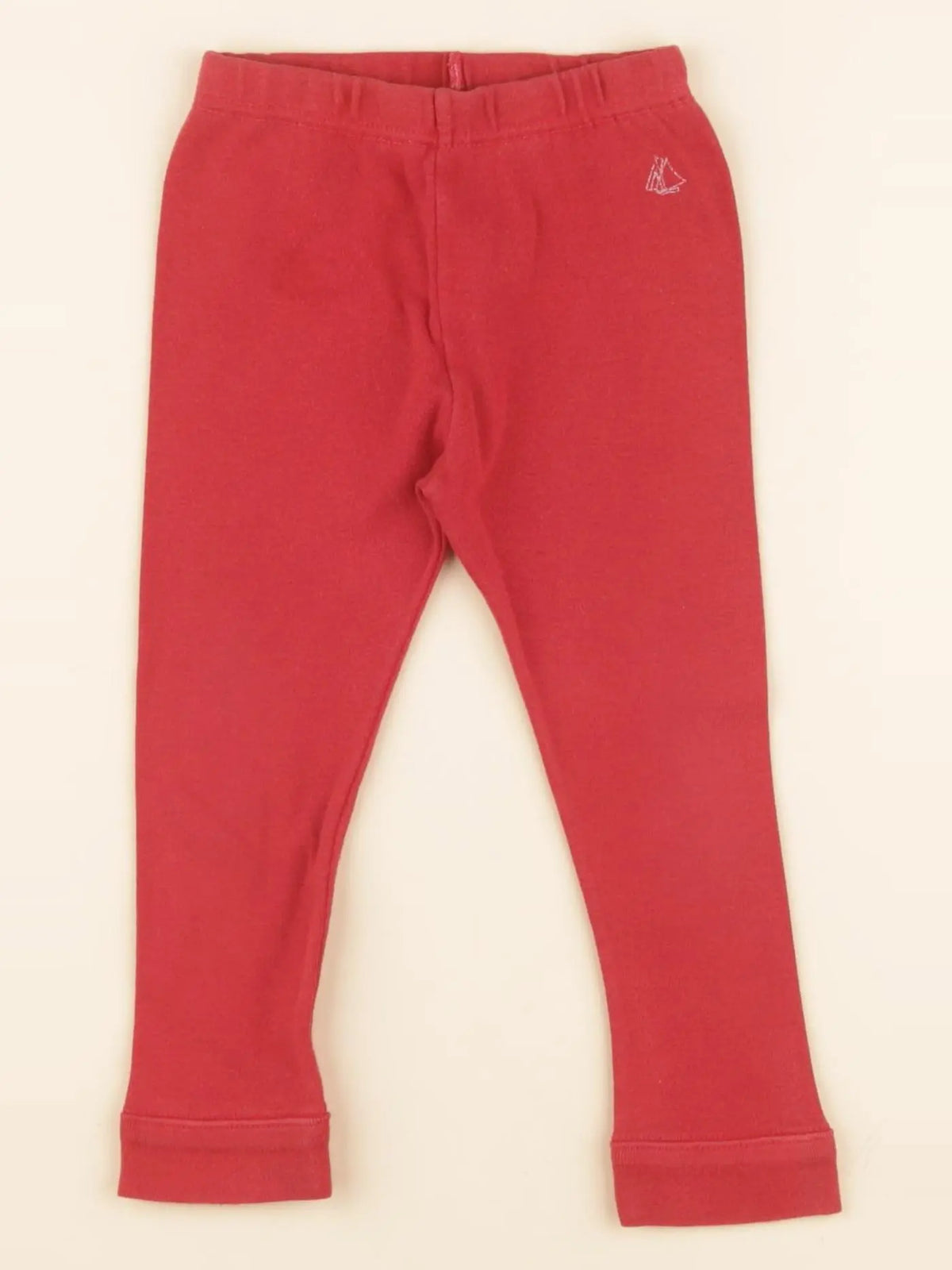 Petit Bateau - legging rouge - 18 mois