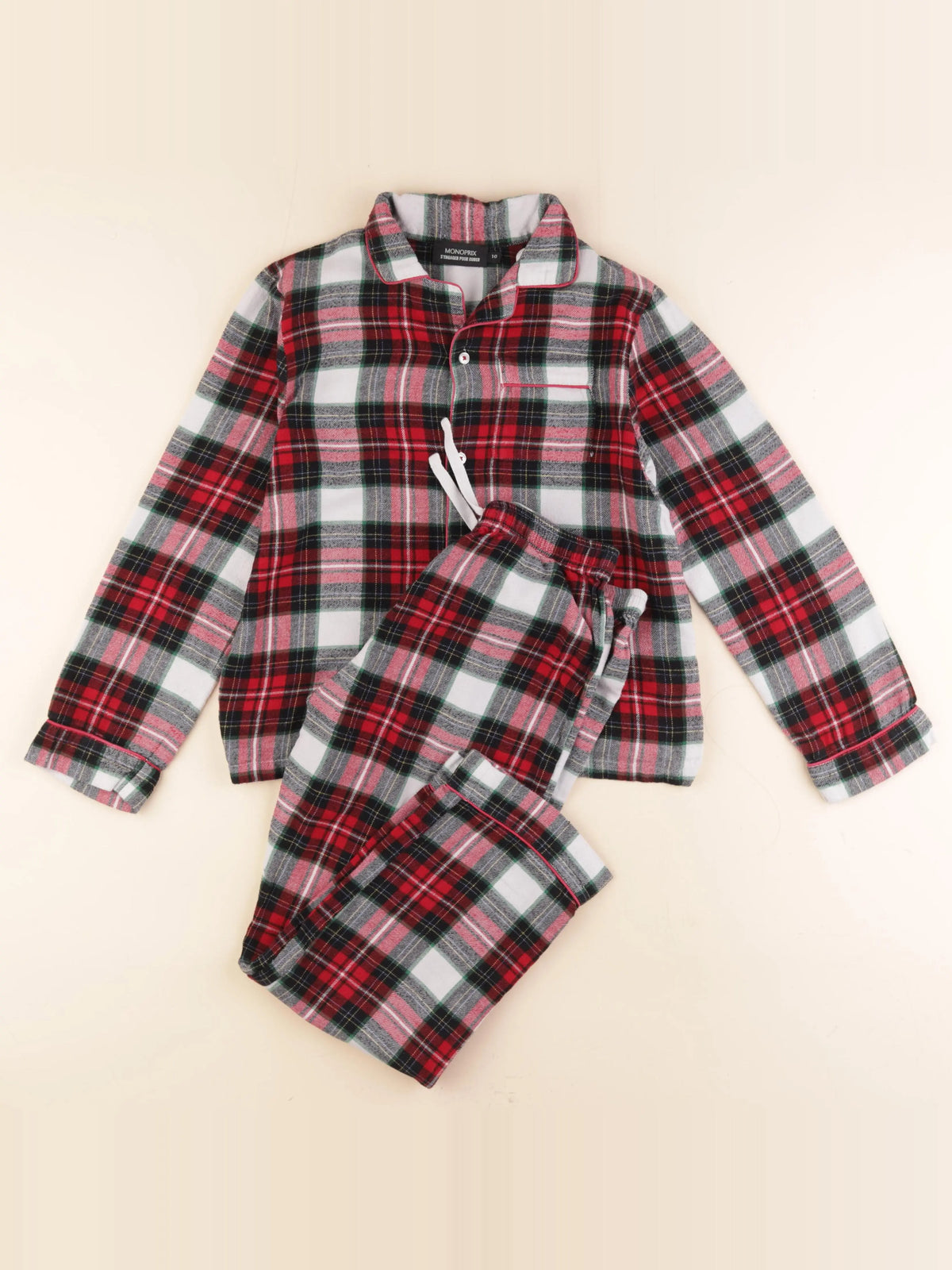 Monoprix - pyjama coton multicolore - 12 ans