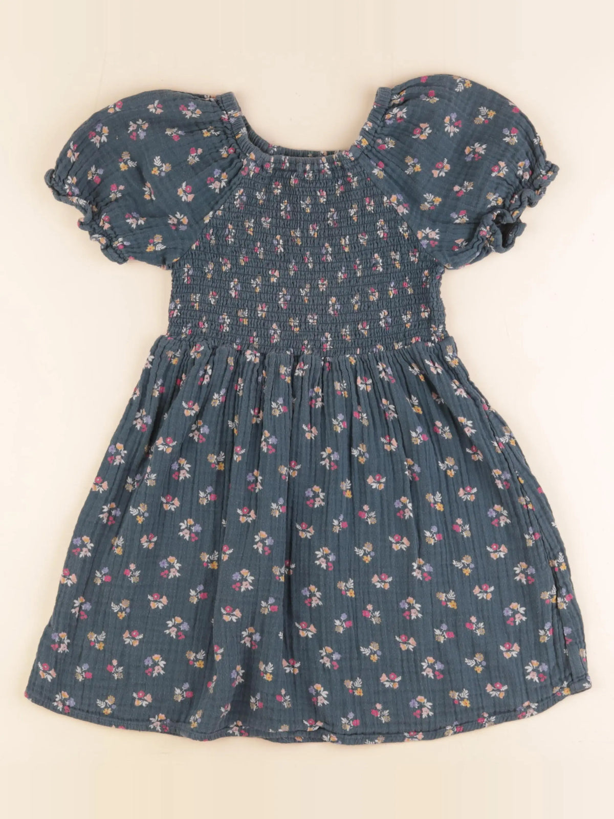 Monoprix - robe vert - 8 ans