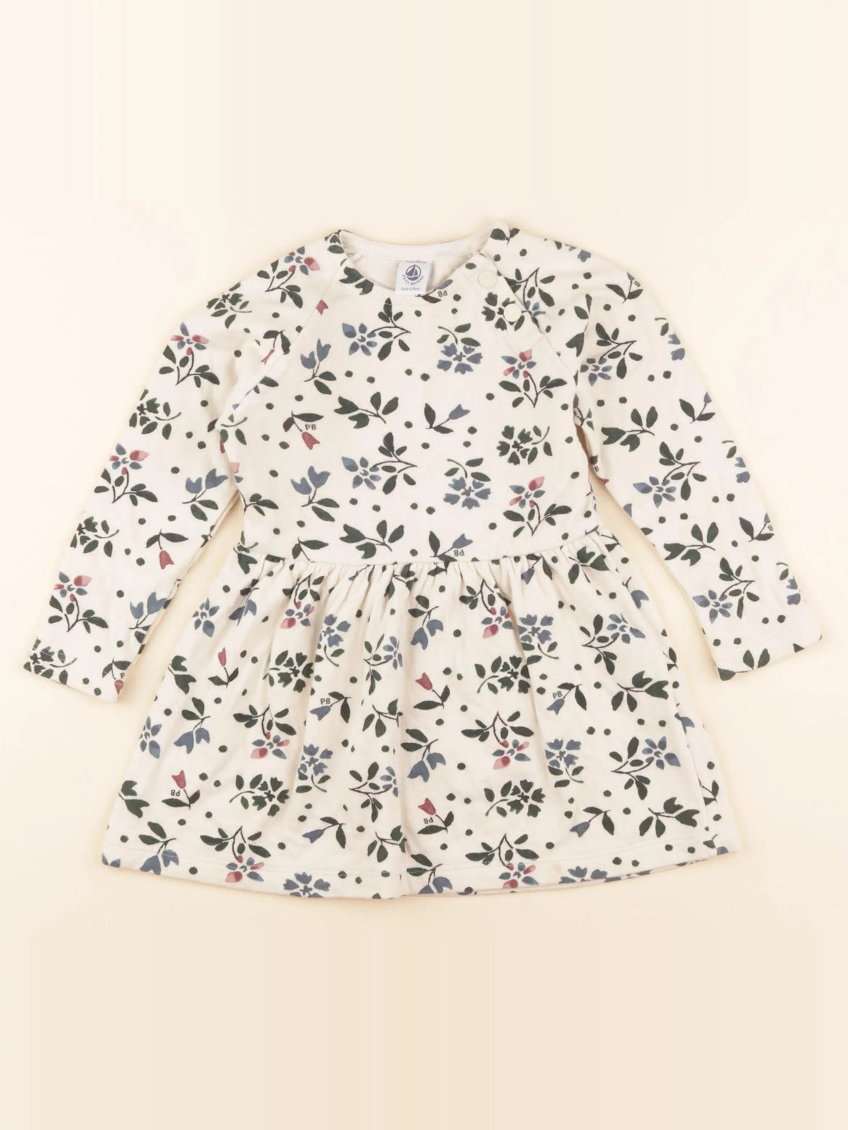 Petit Bateau - robe beige - 3 ans