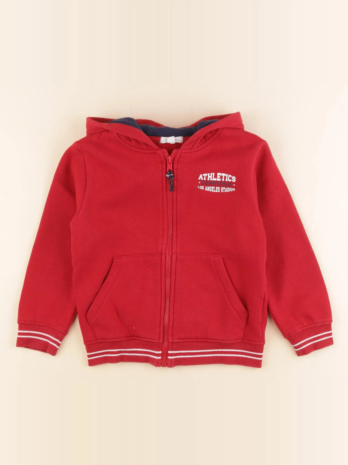 Vertbaudet - sweat rouge - 5 ans