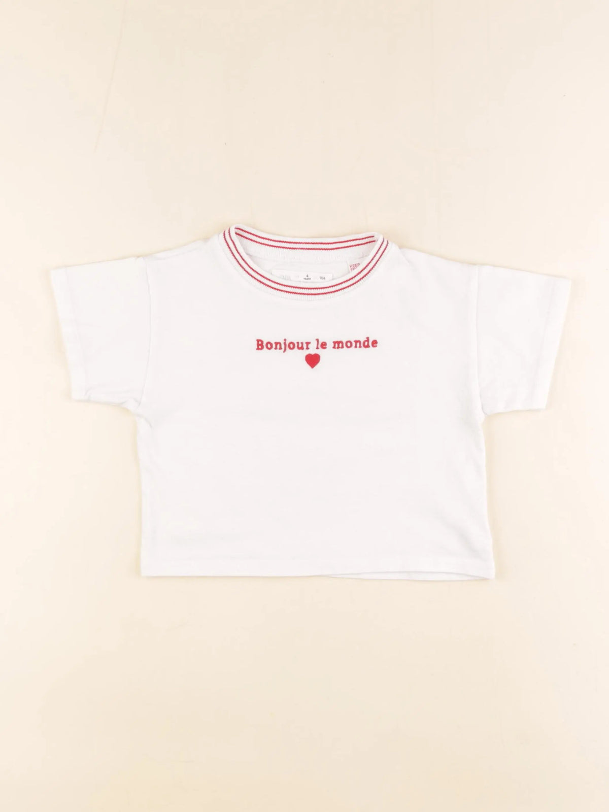 Zara - tee-shirt blanc - 4 ans