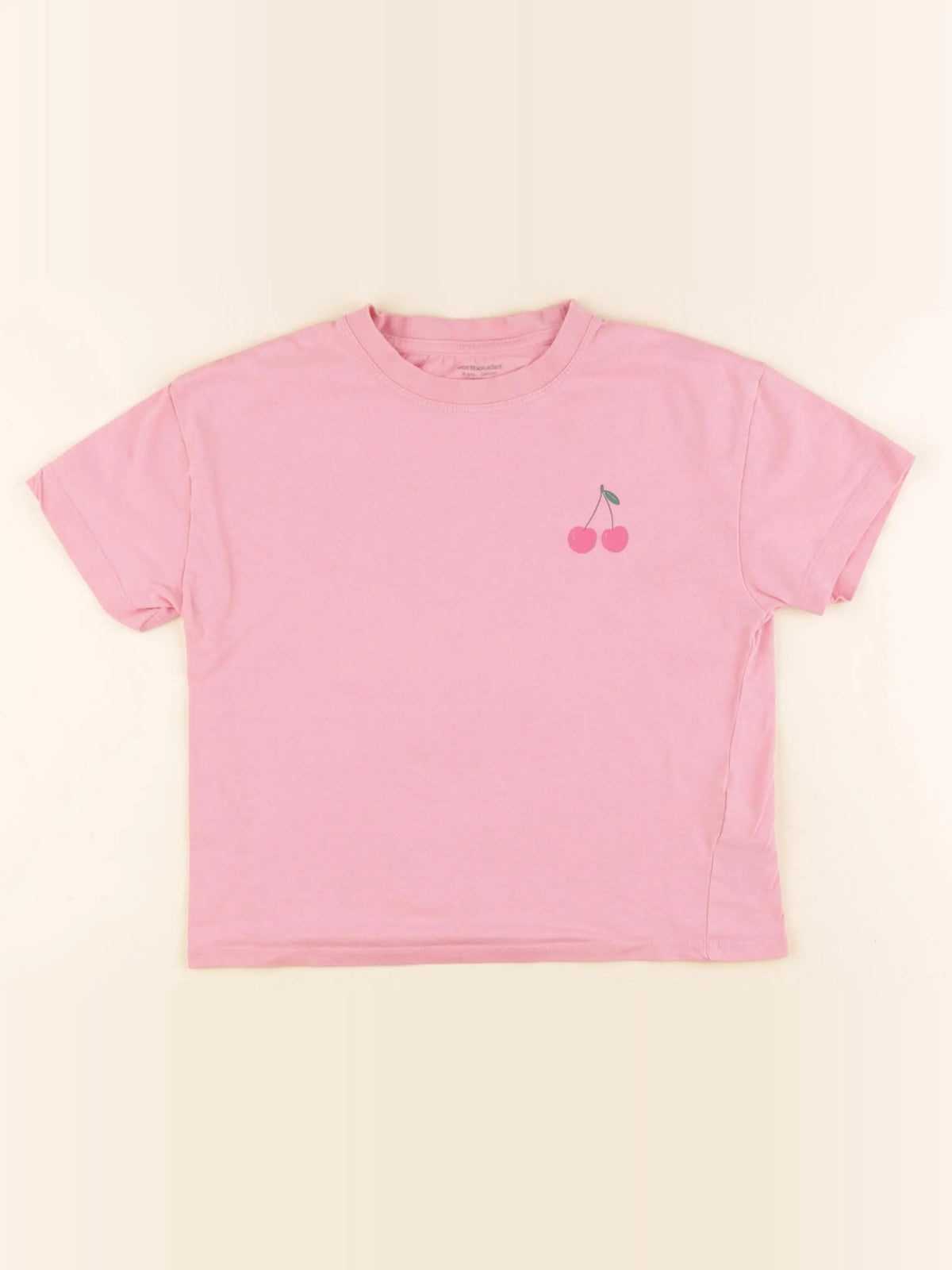 Vertbaudet - tee-shirt rose - 8 ans