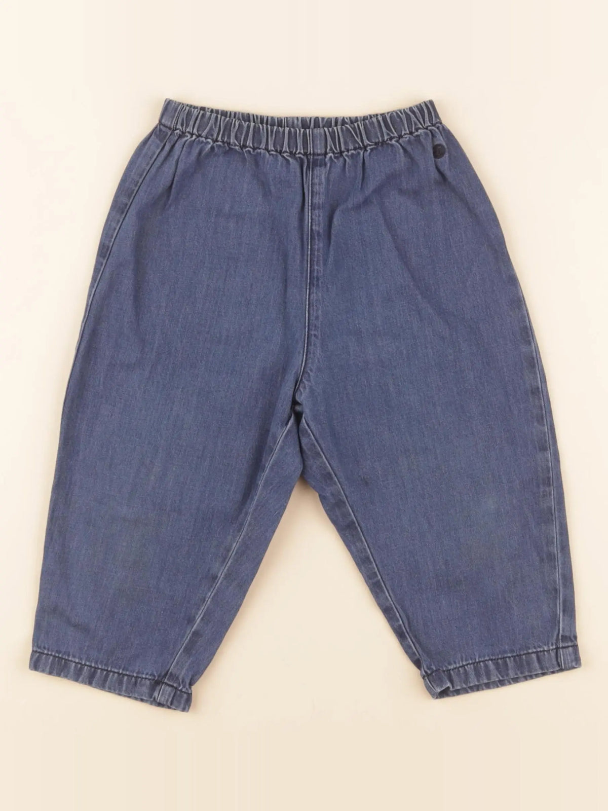Petit Bateau - pantalon bleu - 24 mois