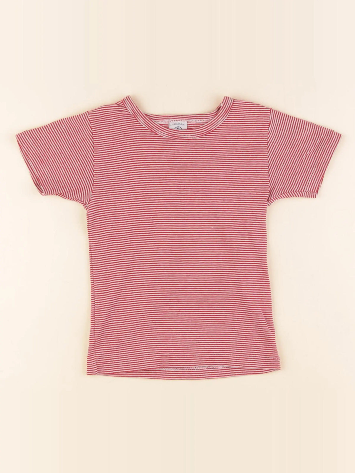 Petit Bateau - maillot de corps rouge - 4 ans