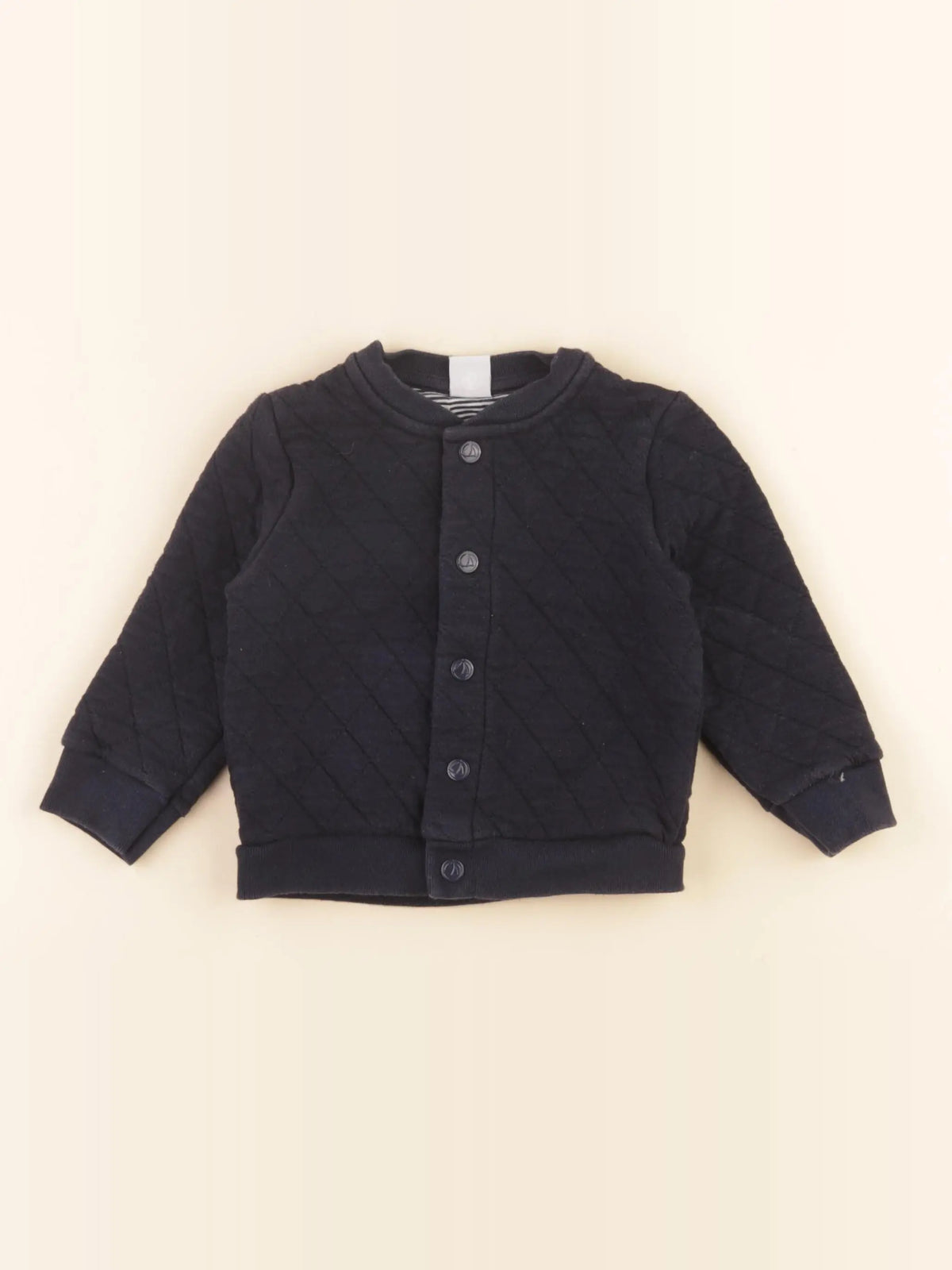 Petit Bateau - sweat bleu - 18 mois