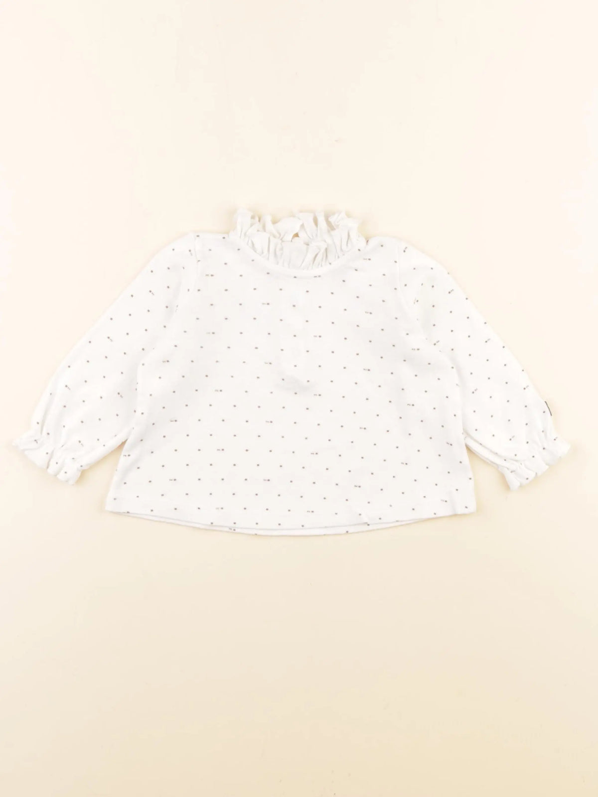 Petit Bateau - tee-shirt blanc - 6 mois