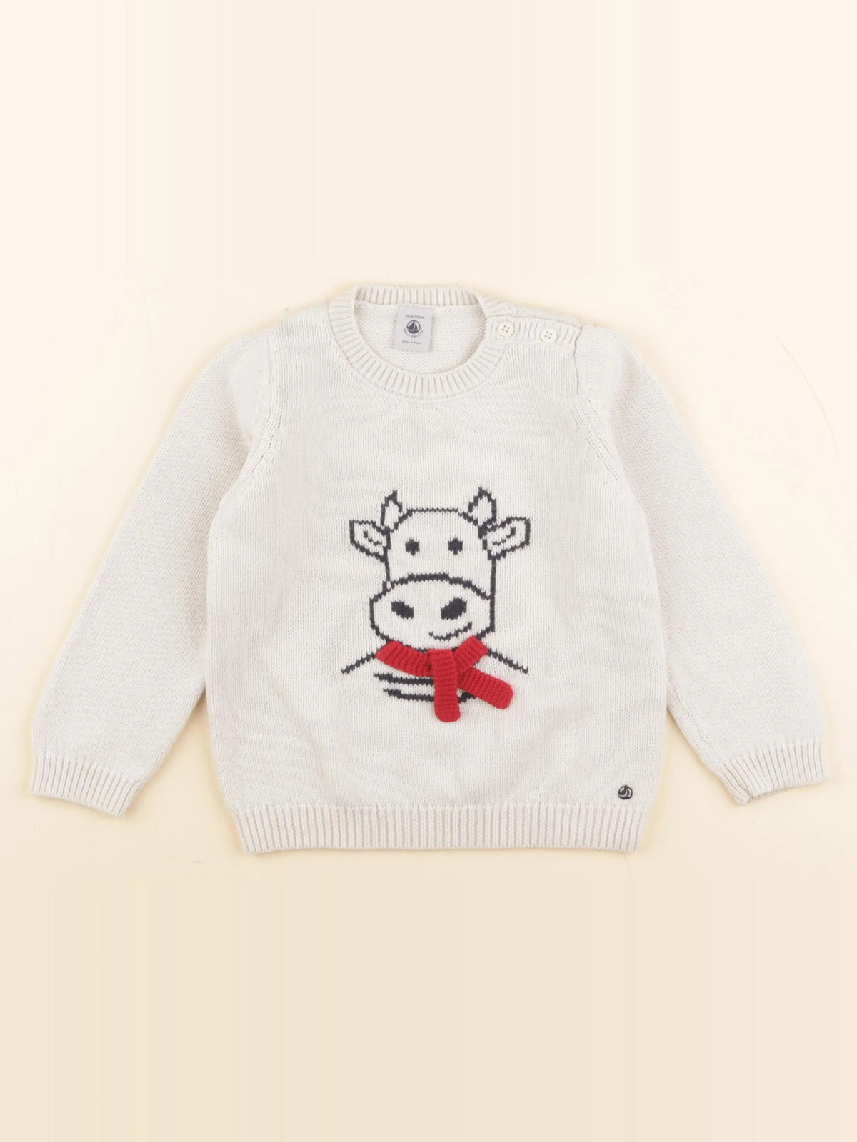 Petit Bateau - pull beige - 36 mois