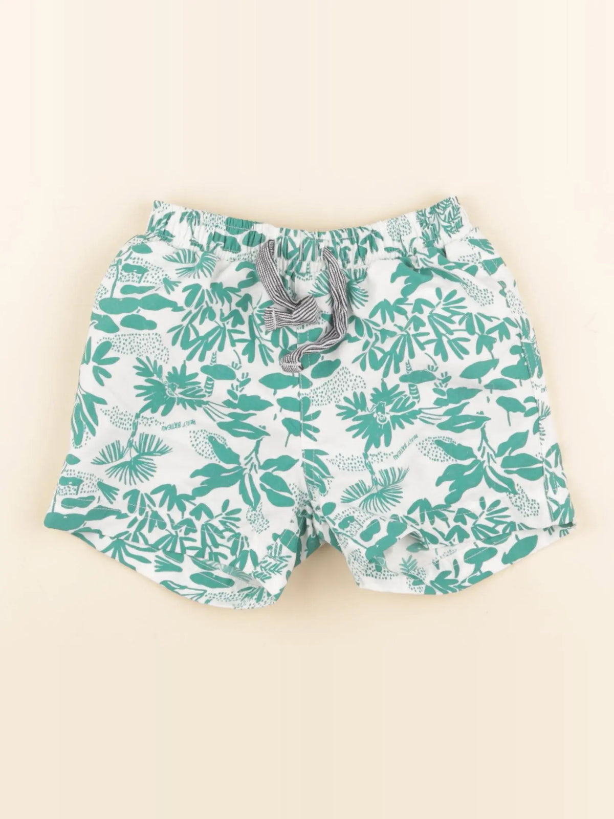 Petit Bateau - maillot de bain vert, blanc - 24 mois