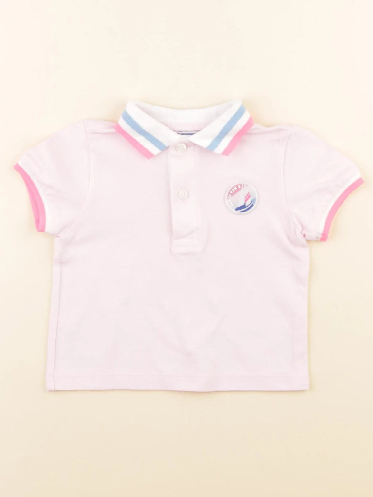 Jacadi - polo rose - 12 mois
