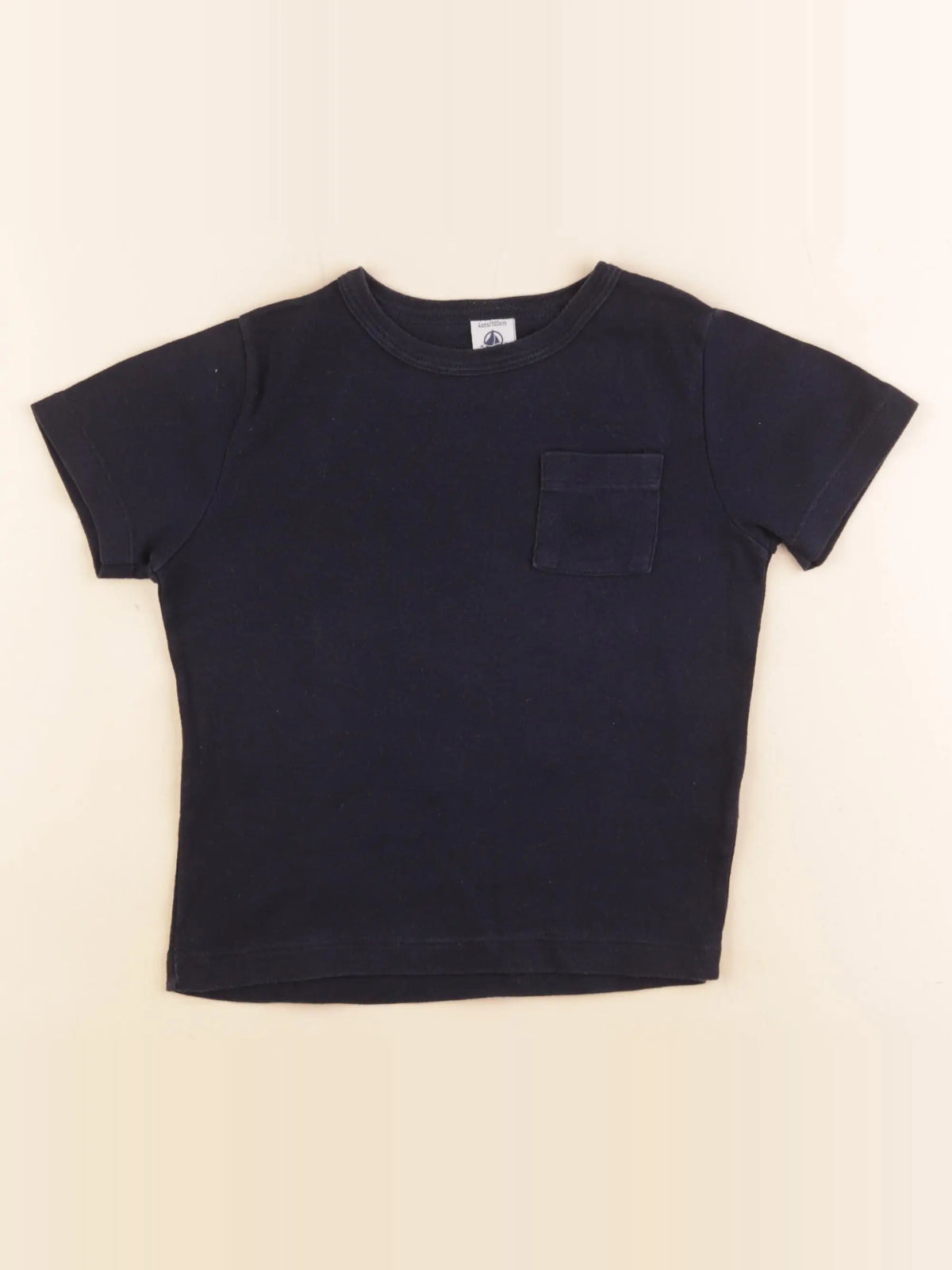 Petit Bateau - tee-shirt bleu - 4 ans