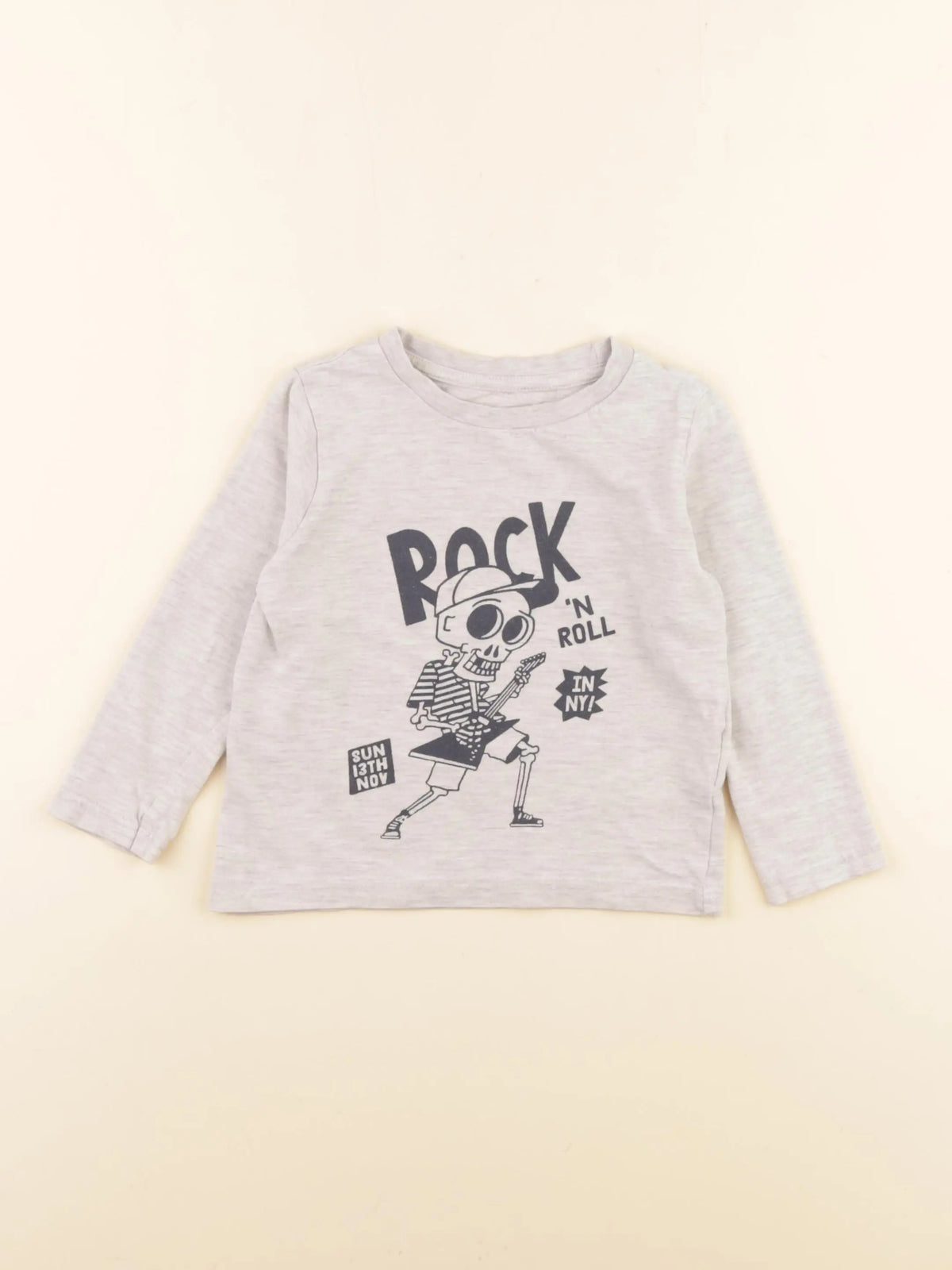 Vertbaudet - tee-shirt gris - 3 ans