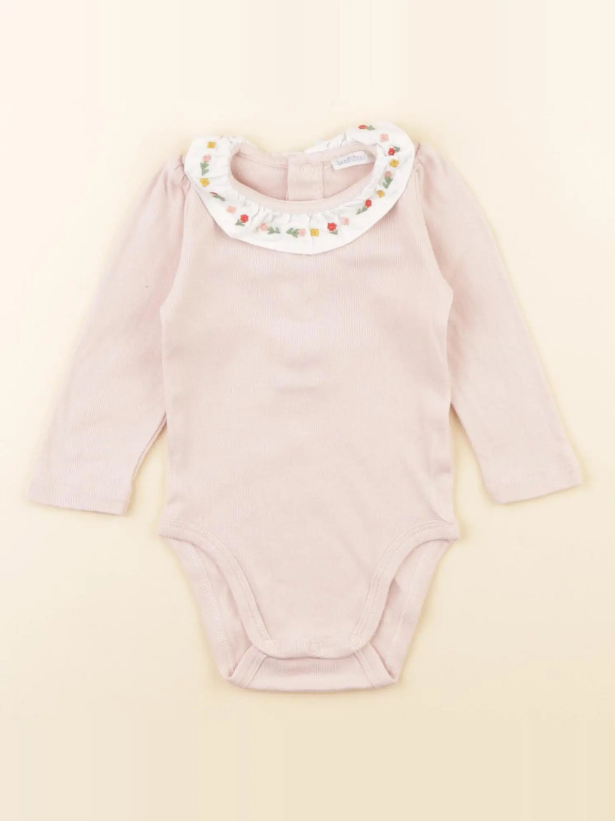 Boutchou - body à col rose - 3 mois