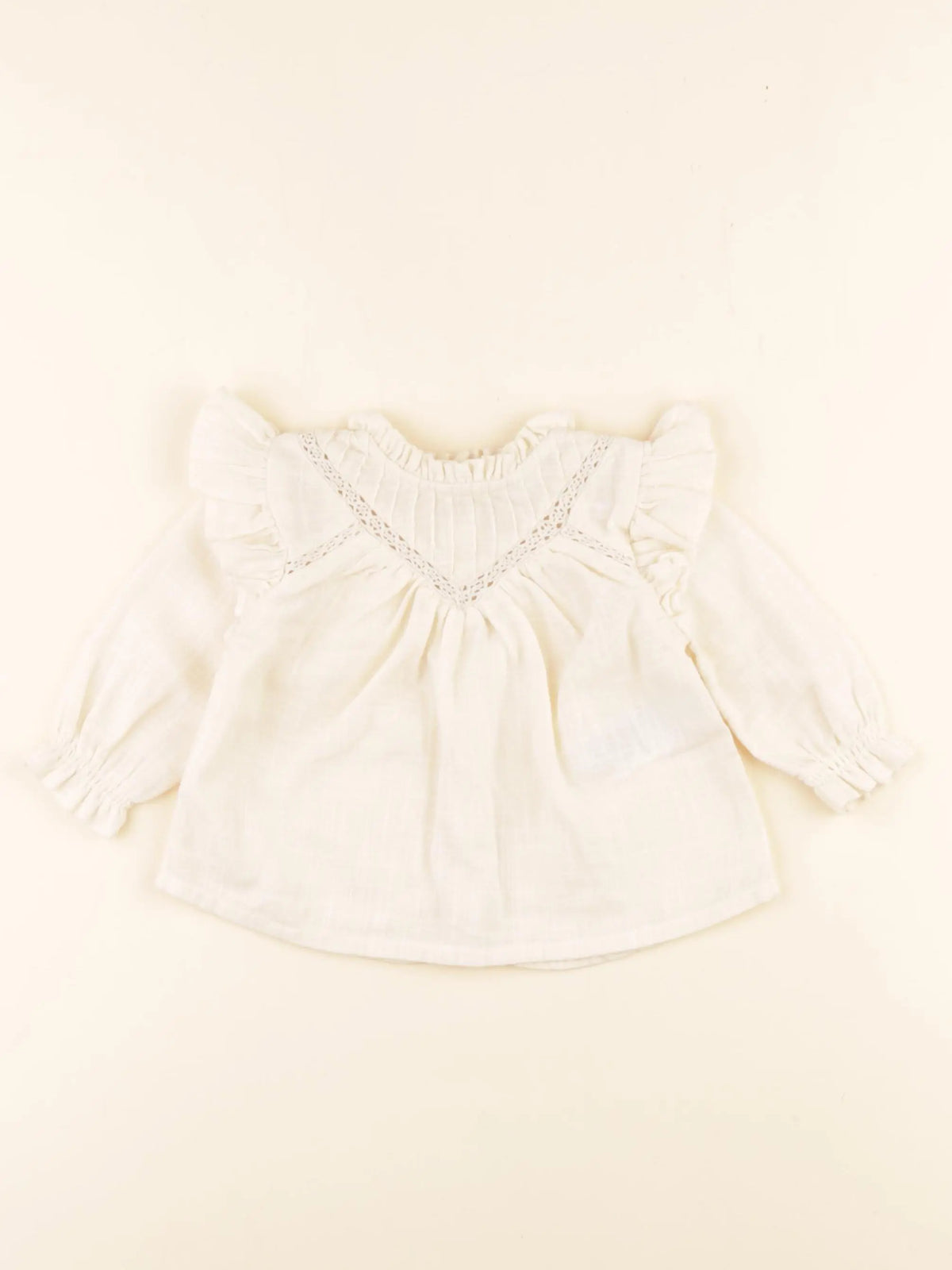 Vertbaudet - blouse beige - 3 mois