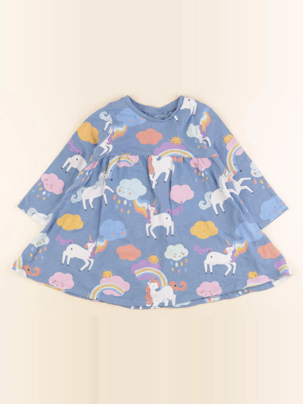 Next - robe bleu - 18/24 mois