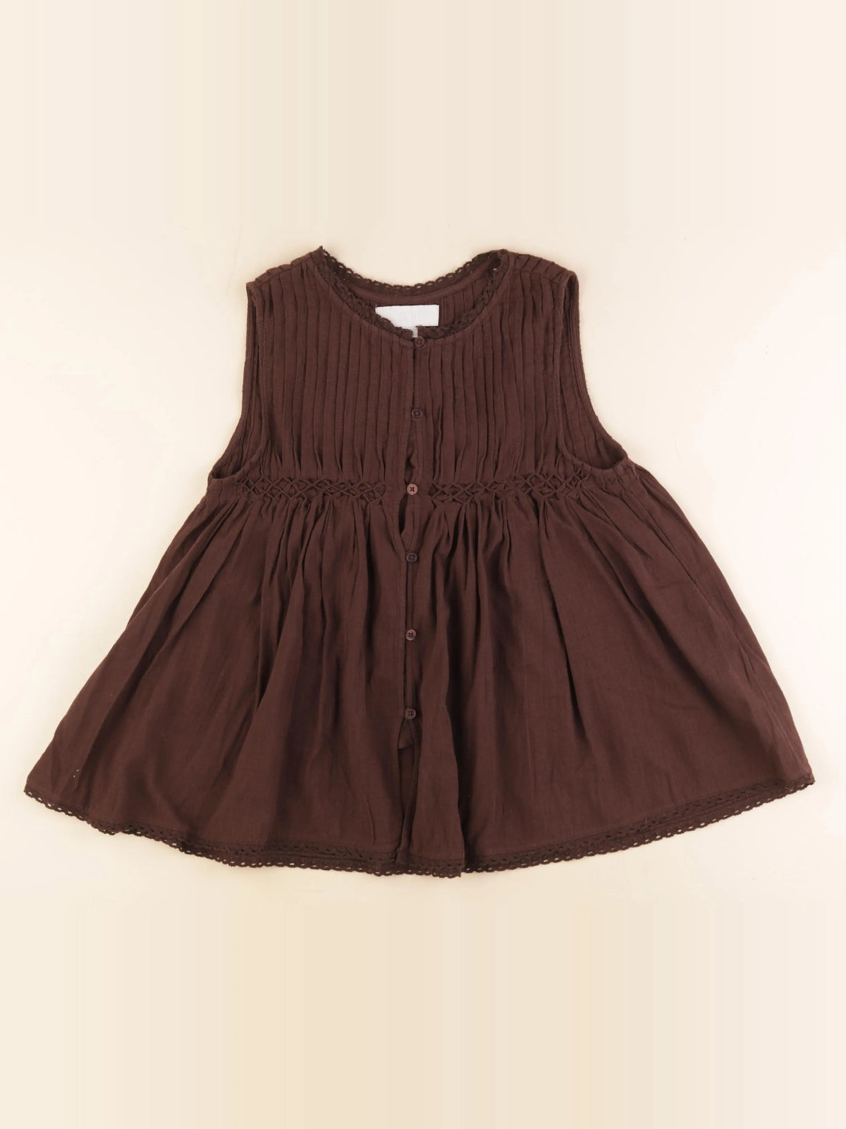 Zara - blouse marron - 13/14 ans
