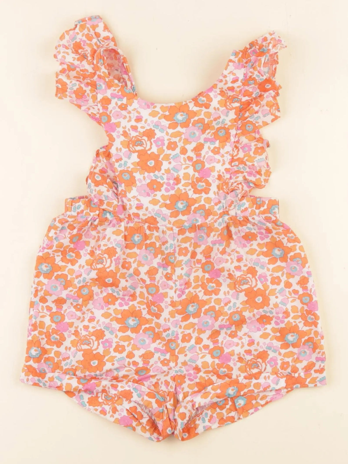 Jacadi - combinaison liberty orange - 24 mois