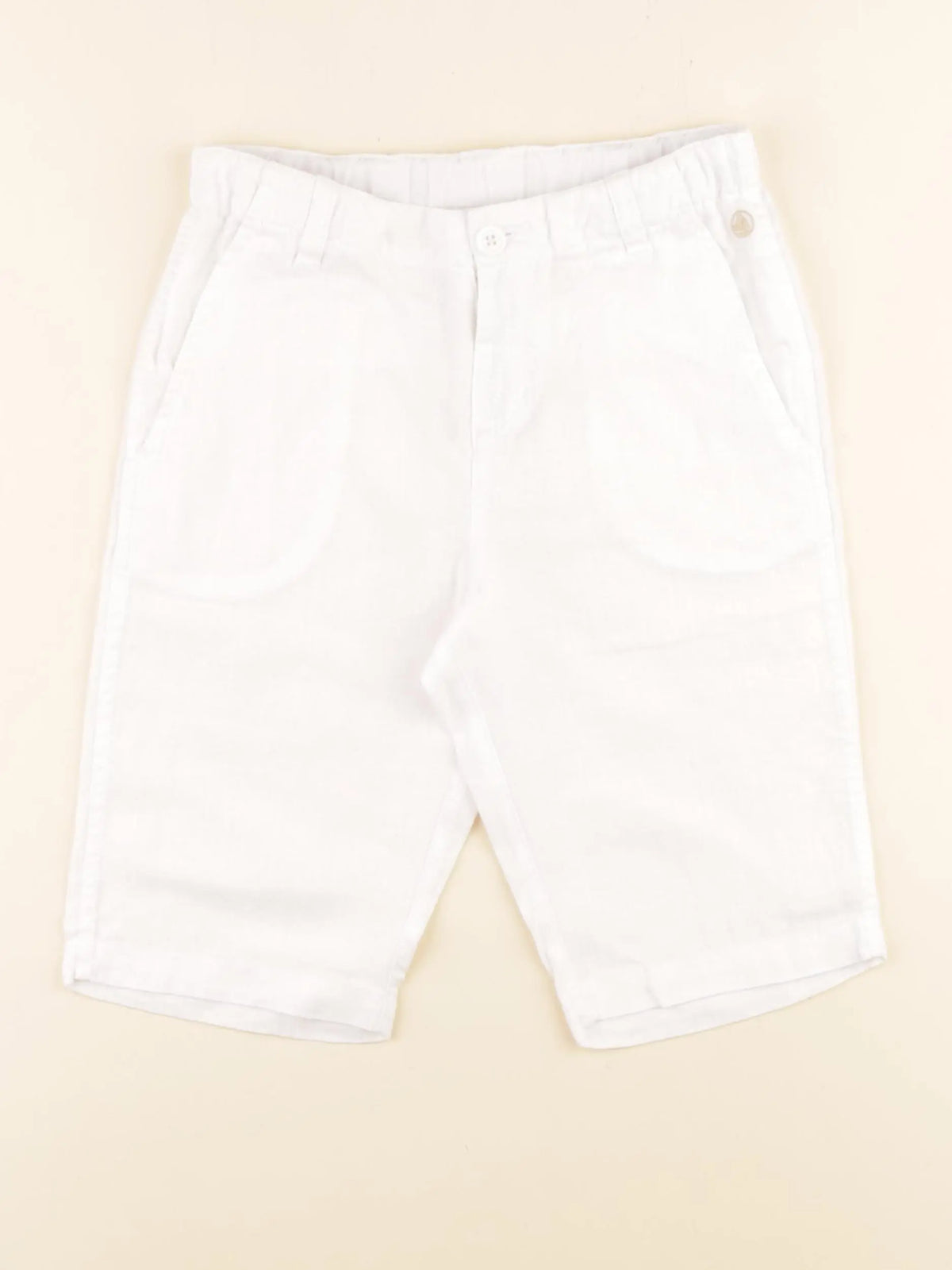 Petit Bateau - short blanc - 8 ans