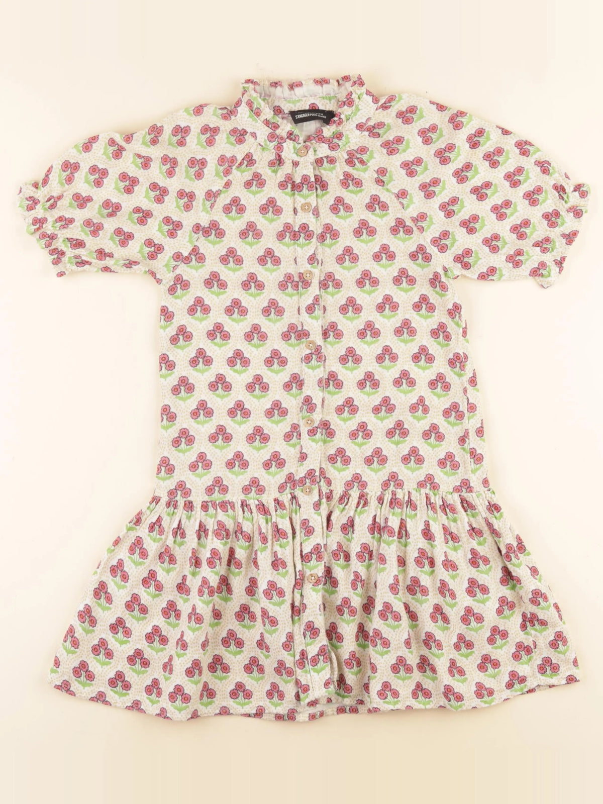 Monoprix - robe rose, jaune - 6 ans