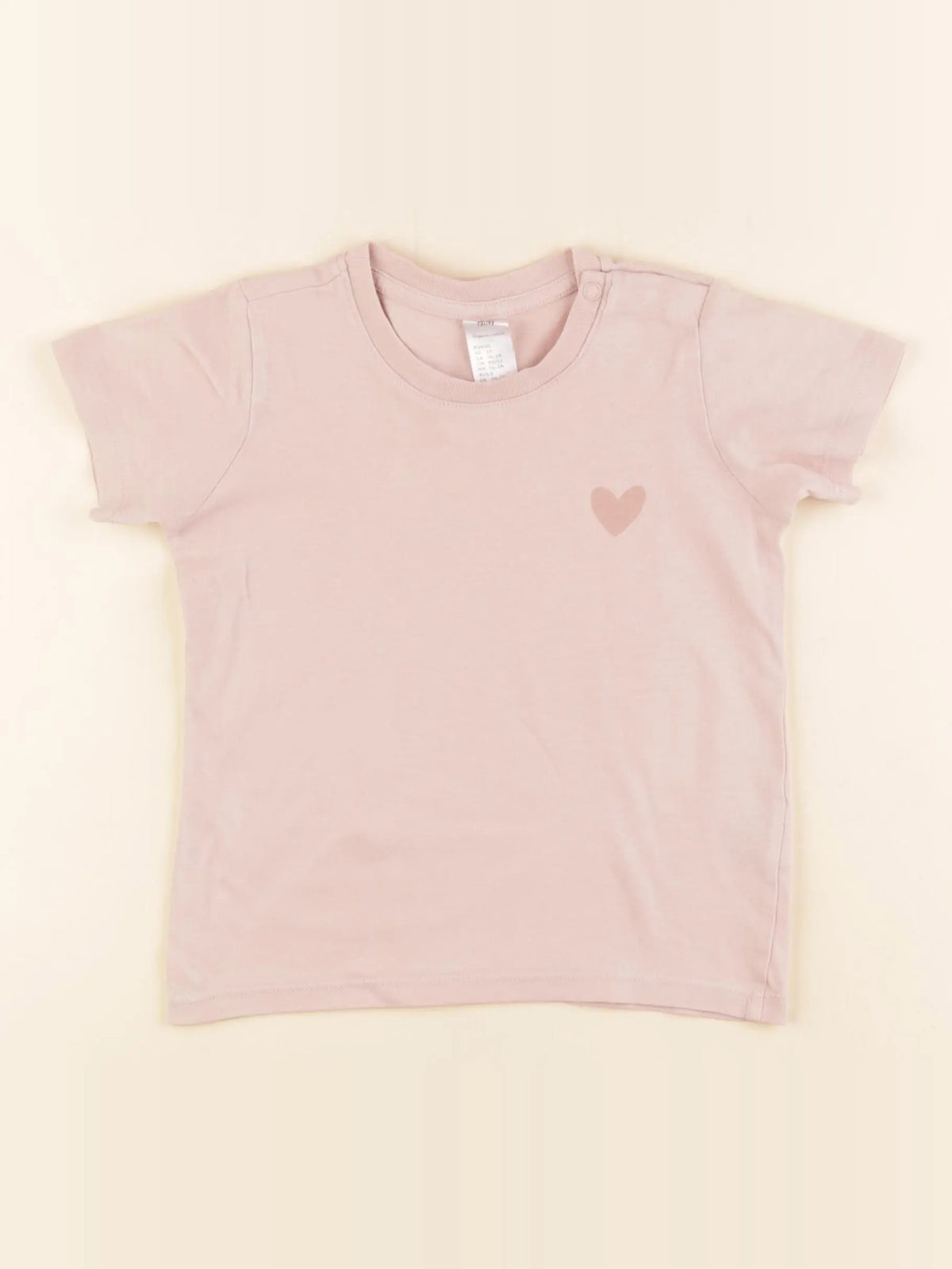 H&M - tee-shirt rose - 18/24 mois