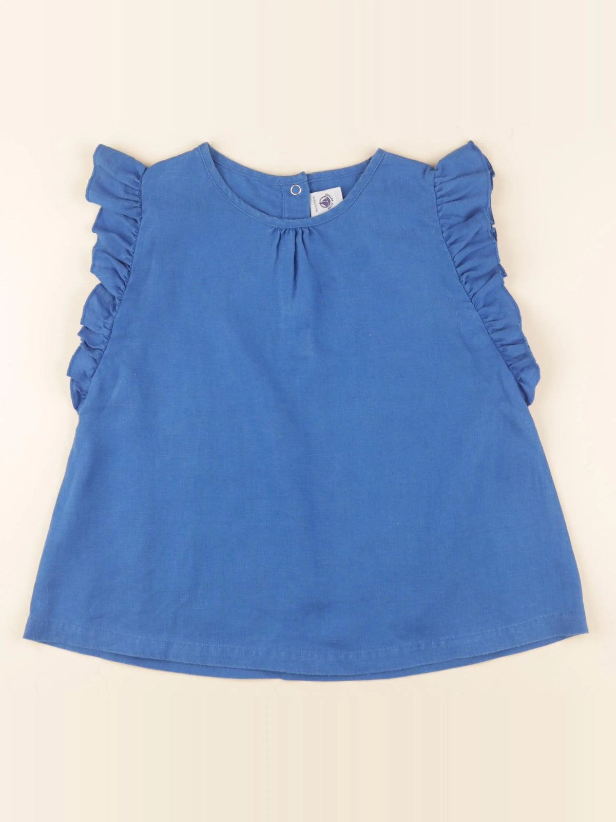 Petit Bateau - blouse bleu - 10 ans