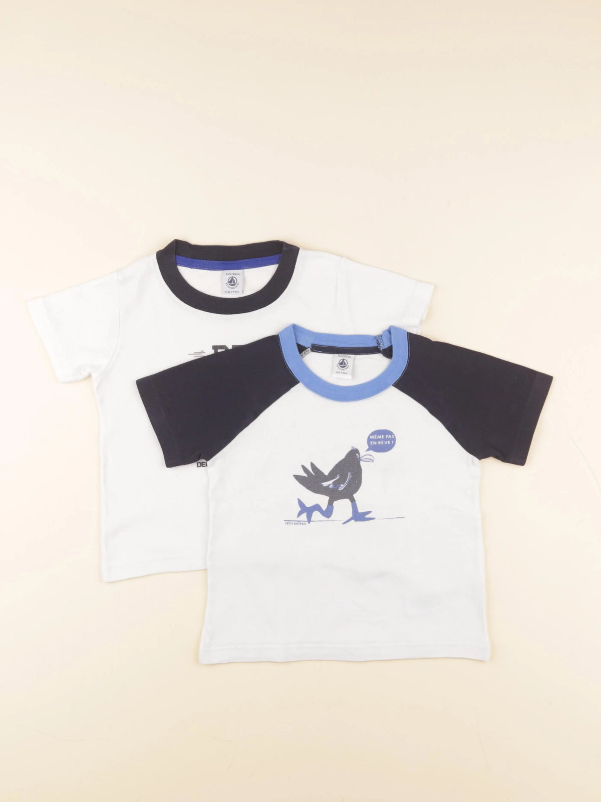 Petit Bateau - maillot de corps bleu, blanc - 4 ans