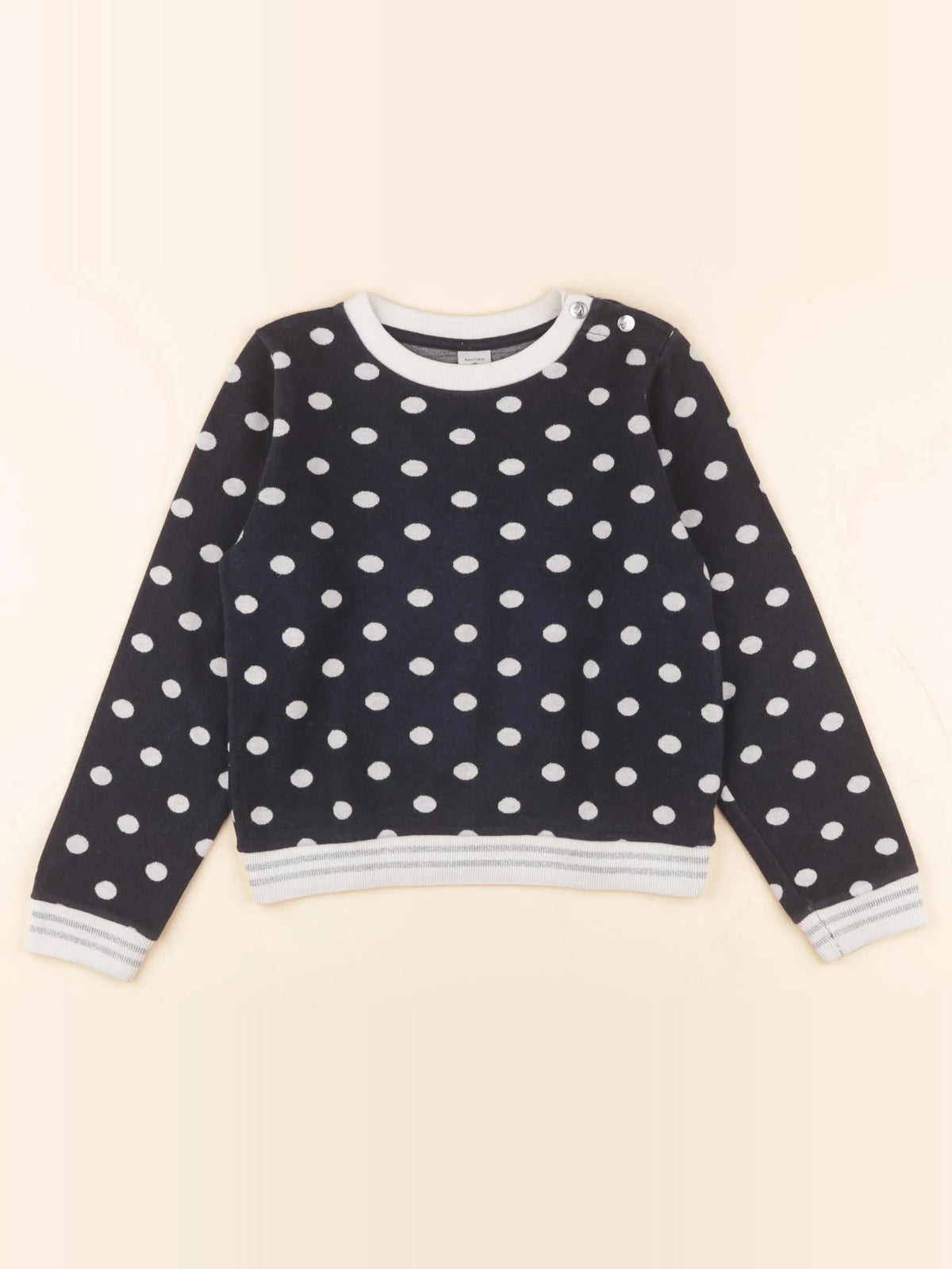Petit Bateau - sweat bleu - 8 ans