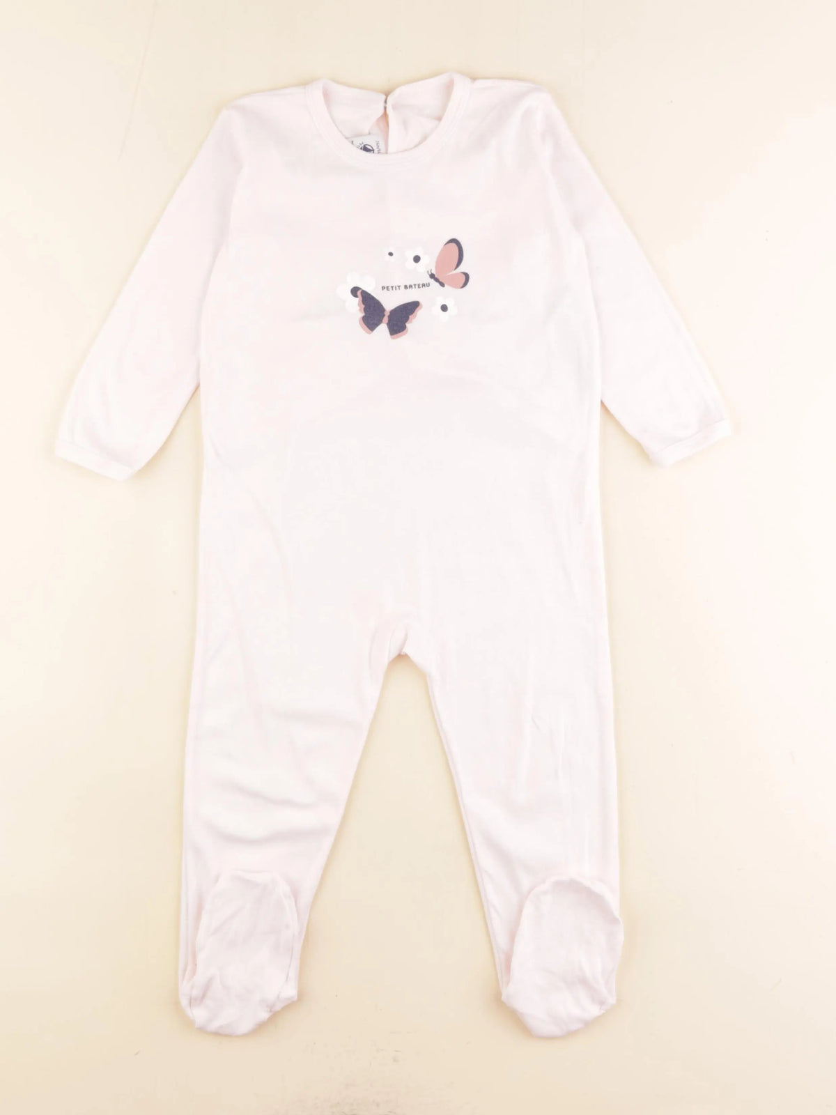 Petit Bateau - pyjama coton rose - 24 mois