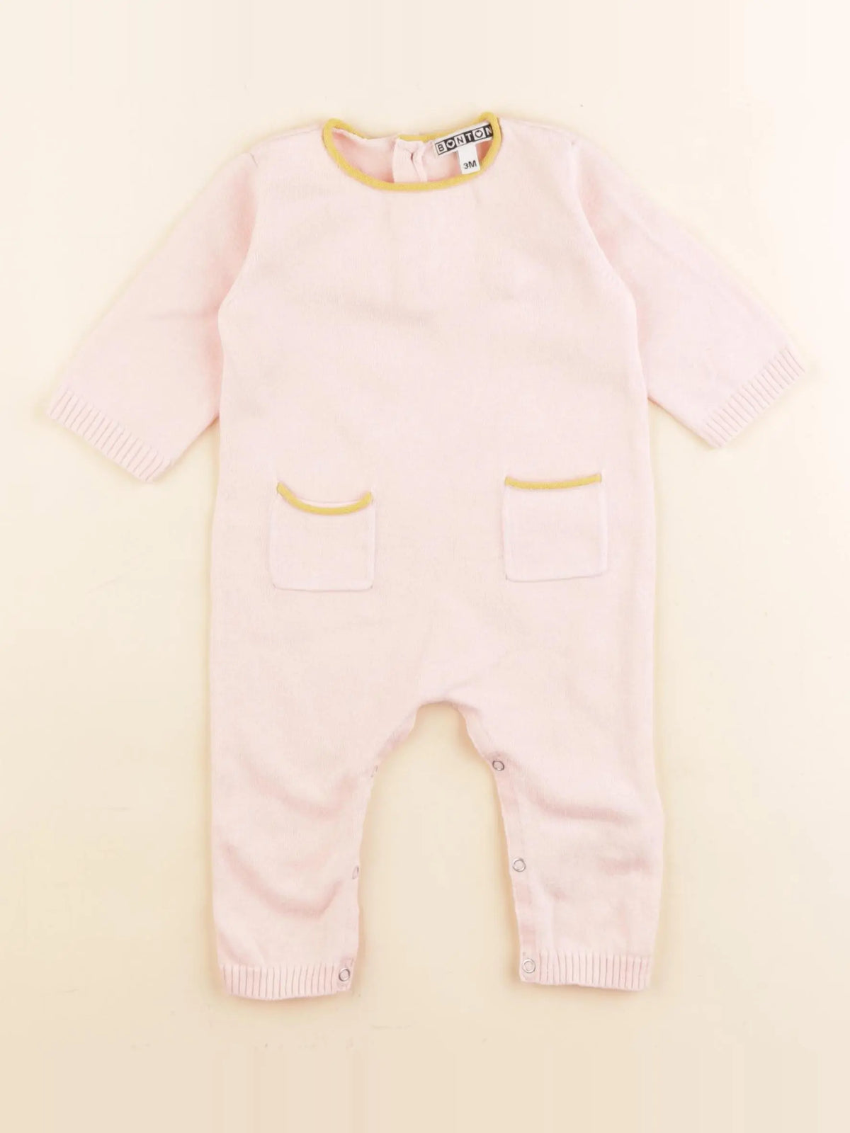 Bonton - combinaison rose - 3 mois