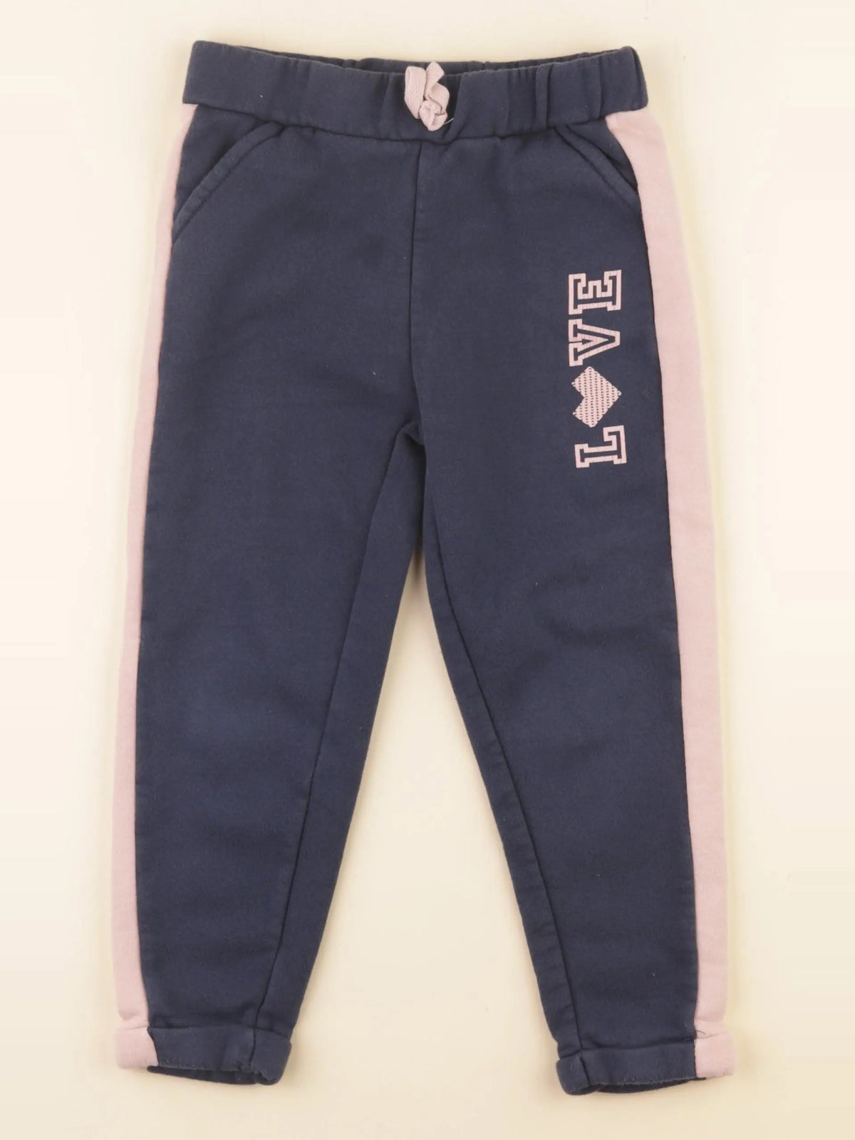 Vertbaudet - jogging doublé bleu - 5 ans