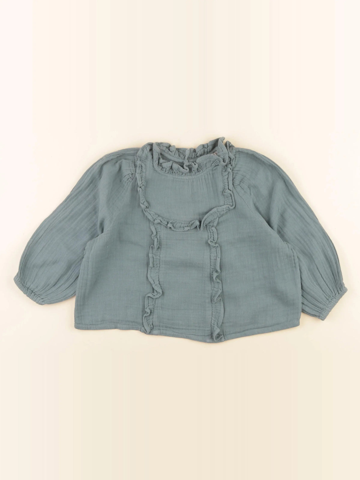 Cyrillus - blouse vert - 3 ans