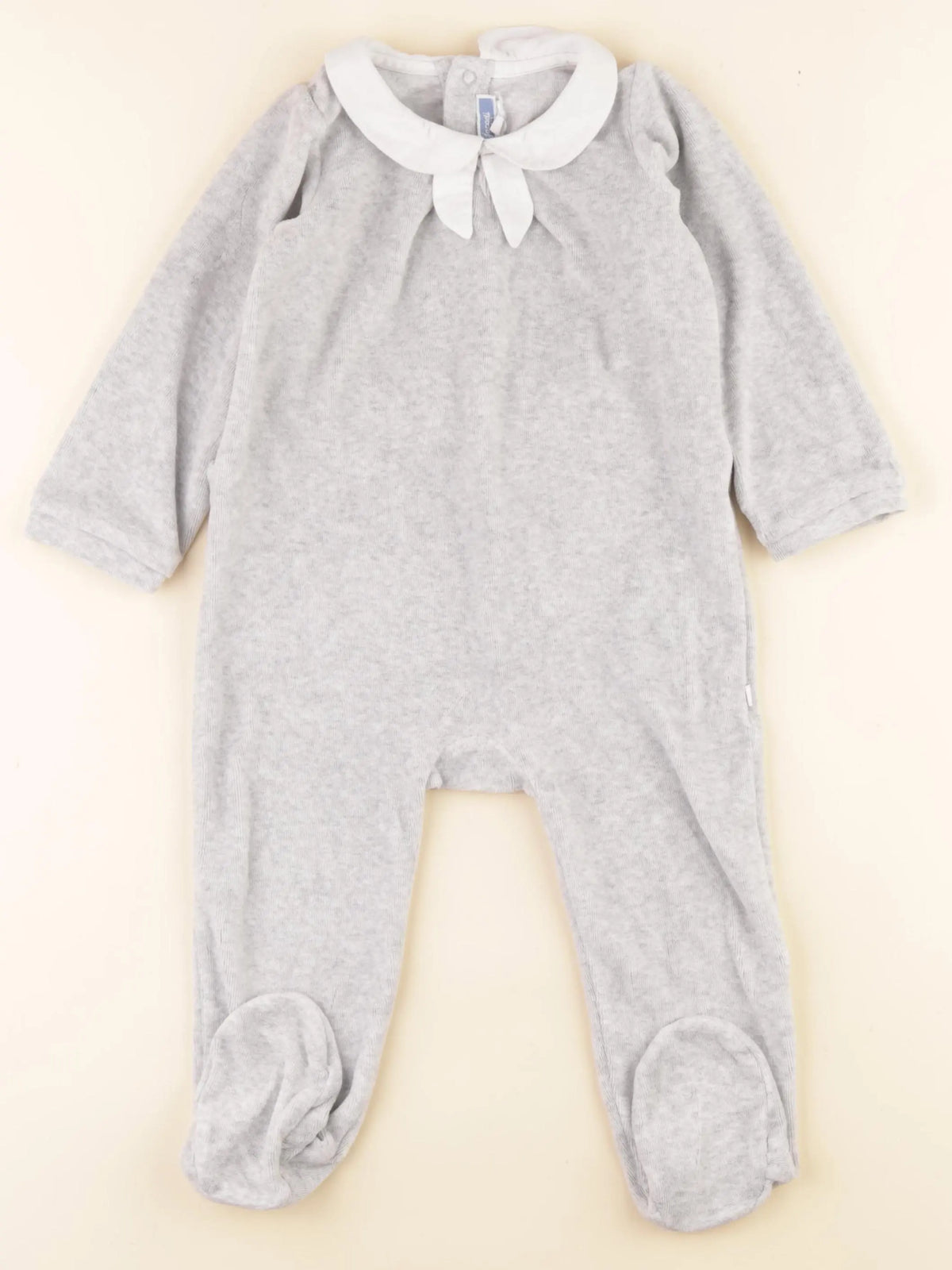 Jacadi - pyjama velours gris - 24 mois