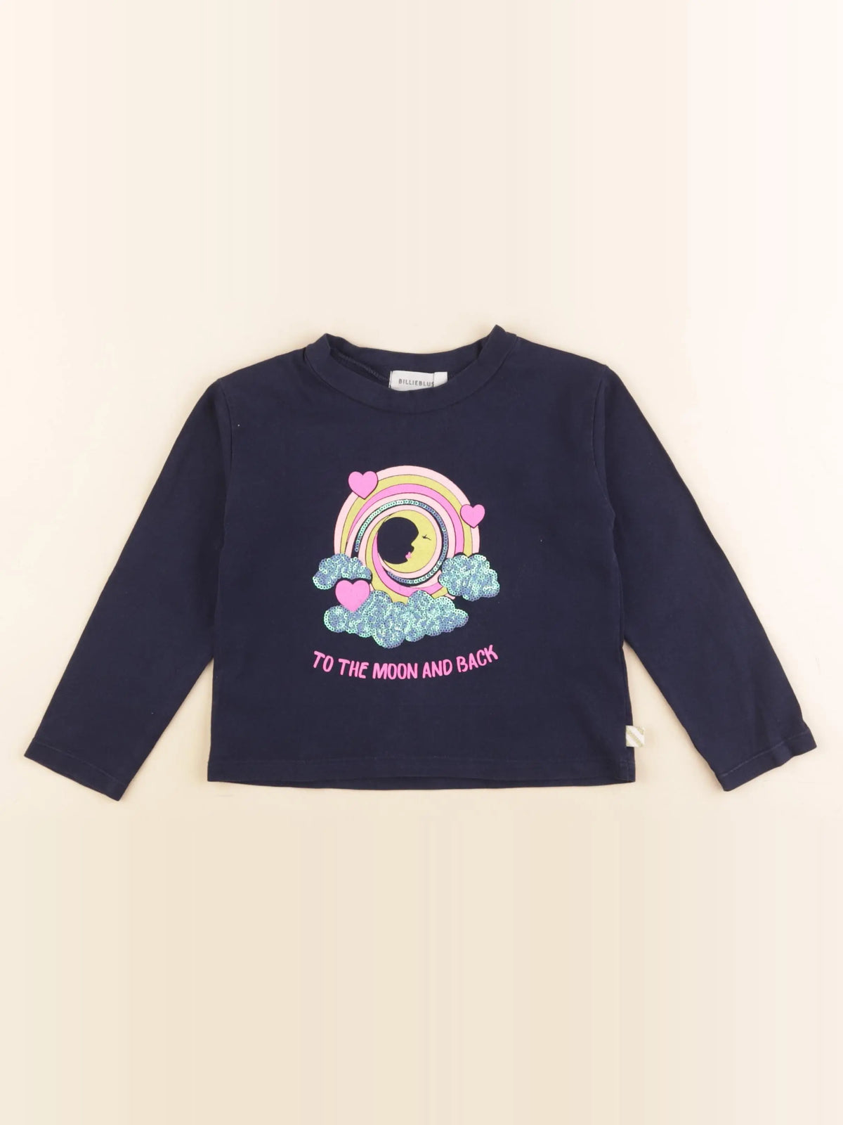 Billie Blush - tee-shirt bleu - 3 ans